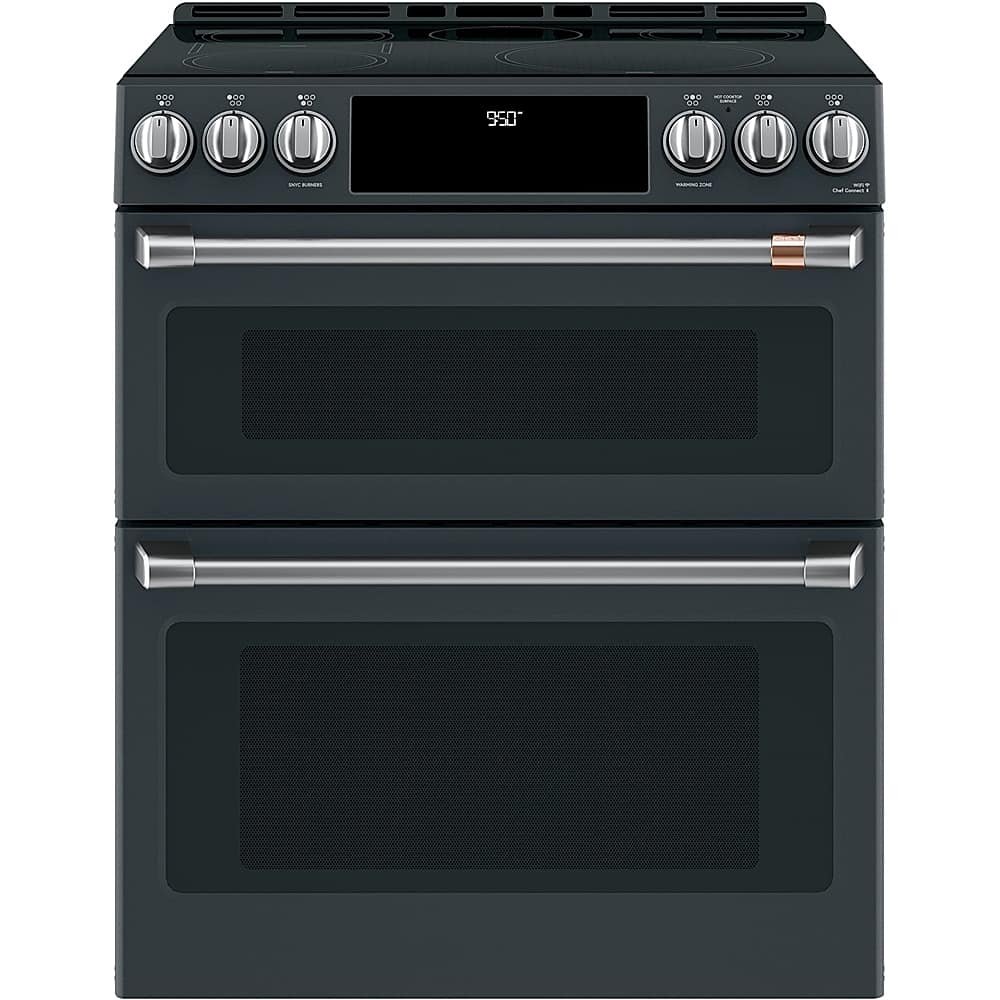 Café - 7.0 Cu. Ft. Slide-In Double Oven Electric Induction Convection Range - Matte Black product image