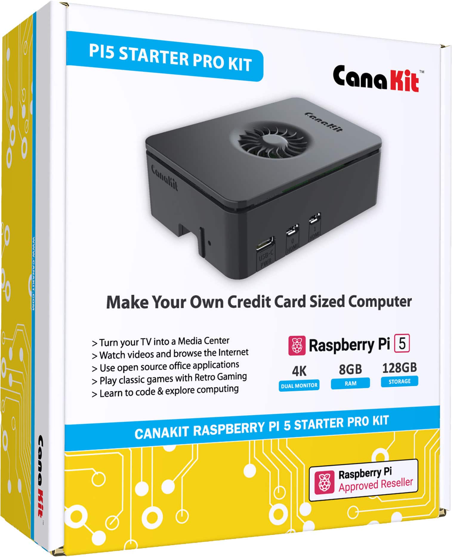 CanaKit - Raspberry Pi 5 Starter Kit - Turbine (8GB) - Black product image