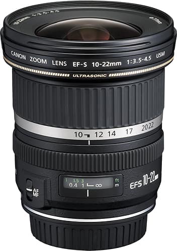 Canon - EF-S10-22mm F3.5-4.5 USM Ultra-Wide Zoom Lens for EOS DSLR Cameras - Black product image