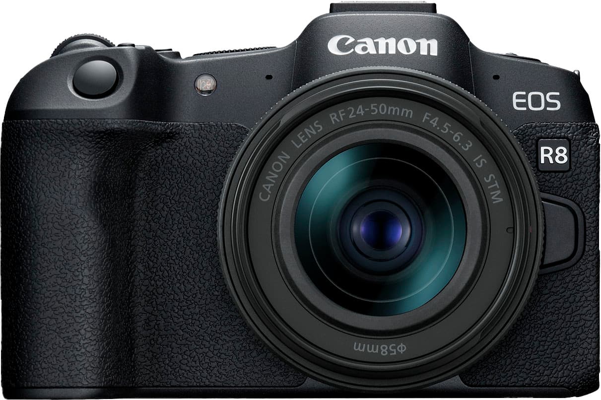 Canon - EOS R8 4K Video Mirrorless Camera with RF24-50mm f/4.5-6.3 IS STM Lens - Black product image