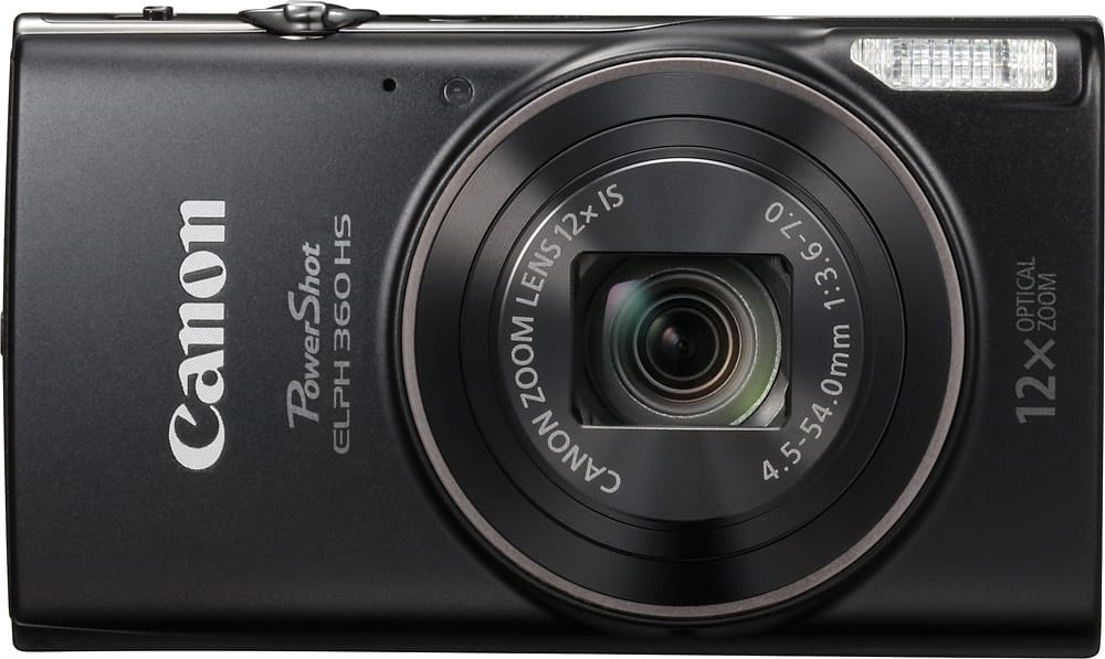 Canon - PowerShot ELPH 360 20.2-Megapixel Digital Camera - Black product image