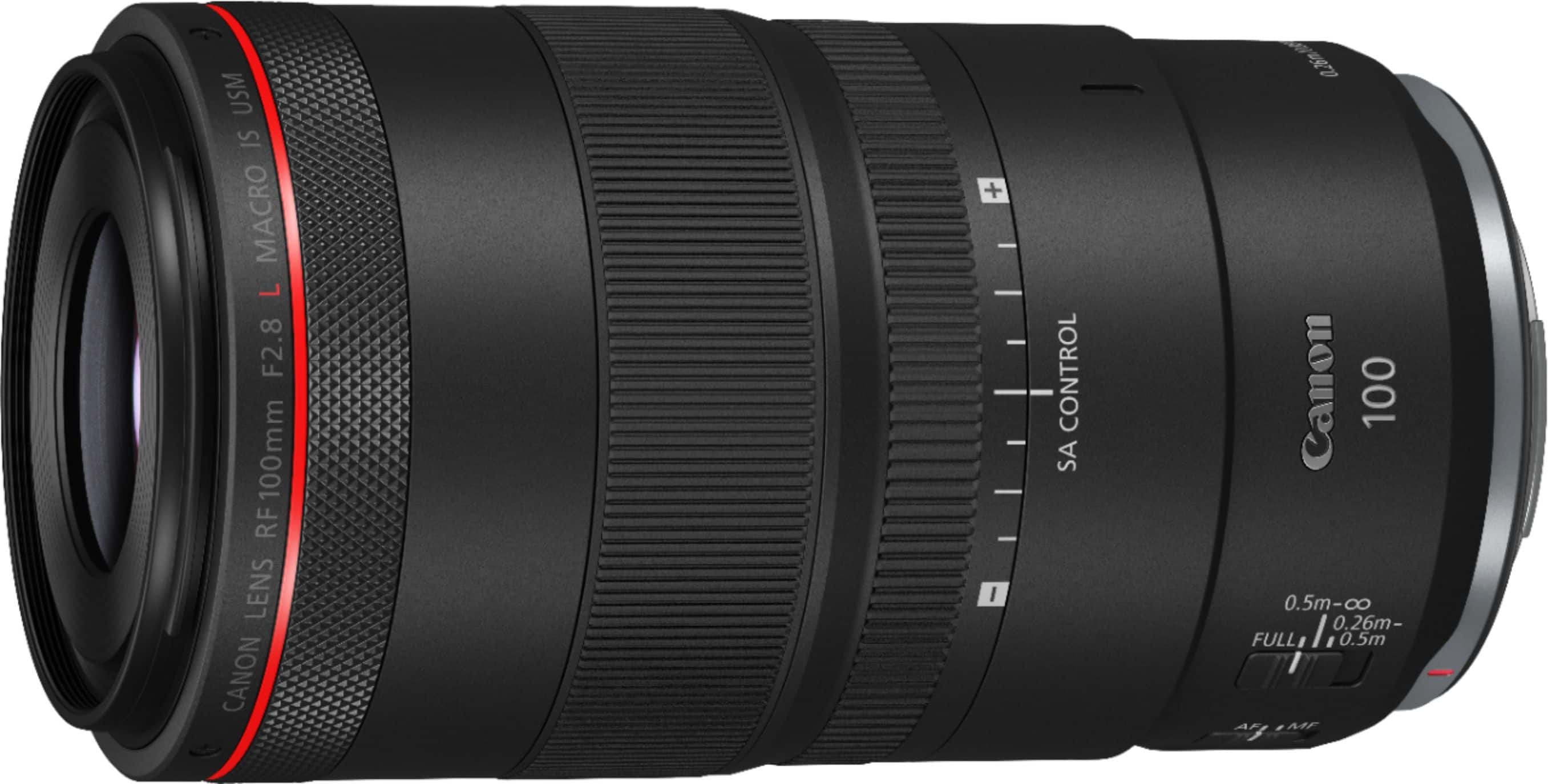 Canon - RF100mm F2.8 L MACRO IS USM Telephoto Lens for EOS R-Series Cameras - Black product image