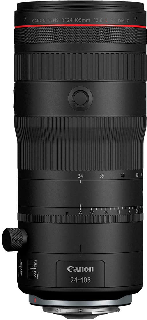 Canon - RF24-105mm F2.8 L IS USM Z Standard Zoom Lens for EOS R-Series Cameras - Black product image