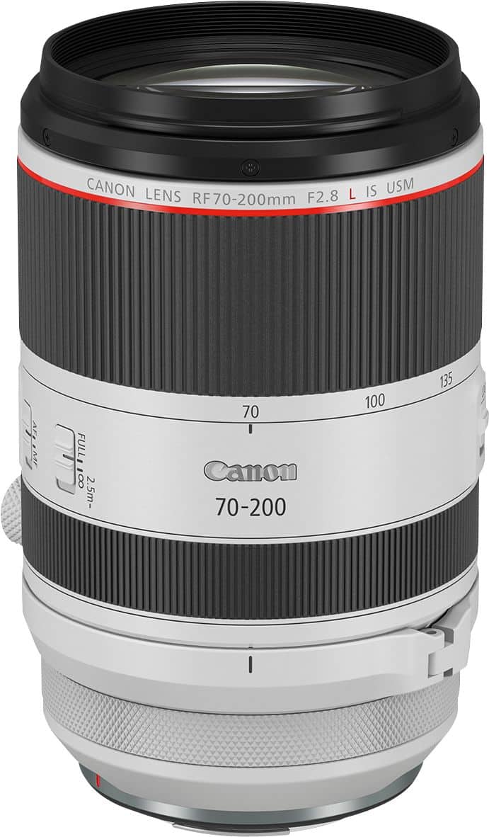 Canon - RF70-200mm F2.8L IS USM Telephoto Zoom Lens for EOS R-Series Cameras - White product image