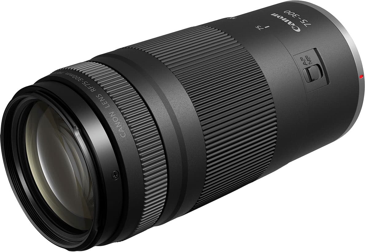 Canon - RF75-300mm F4-5.6mm Telephoto Zoom Lens for EOS R-Series Cameras - Black product image