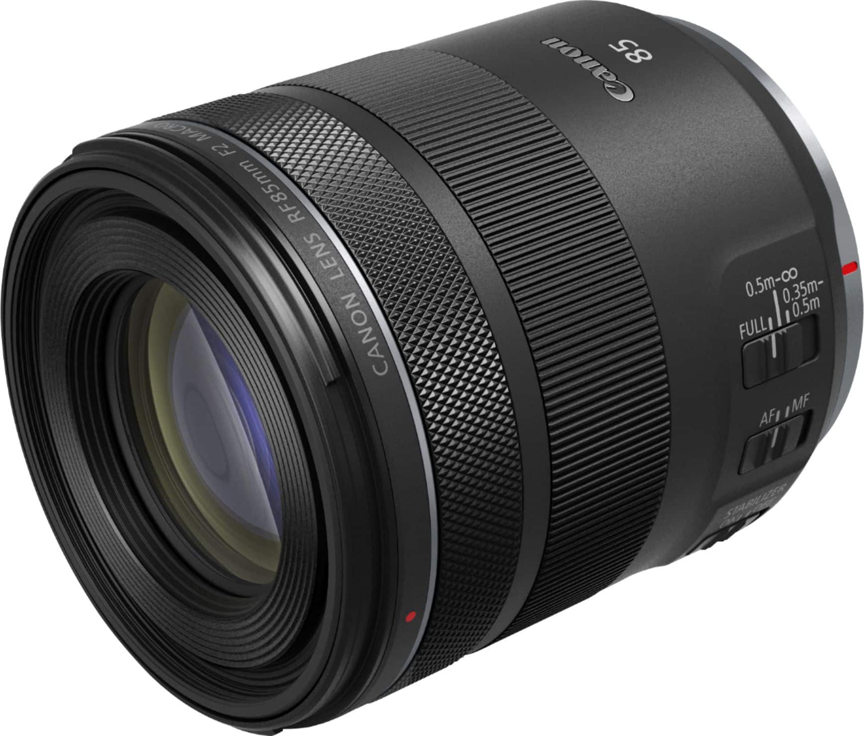 Canon - RF85mm F2 Macro IS STM Medium Telephoto Lens for EOS R-Series Cameras - Black product image