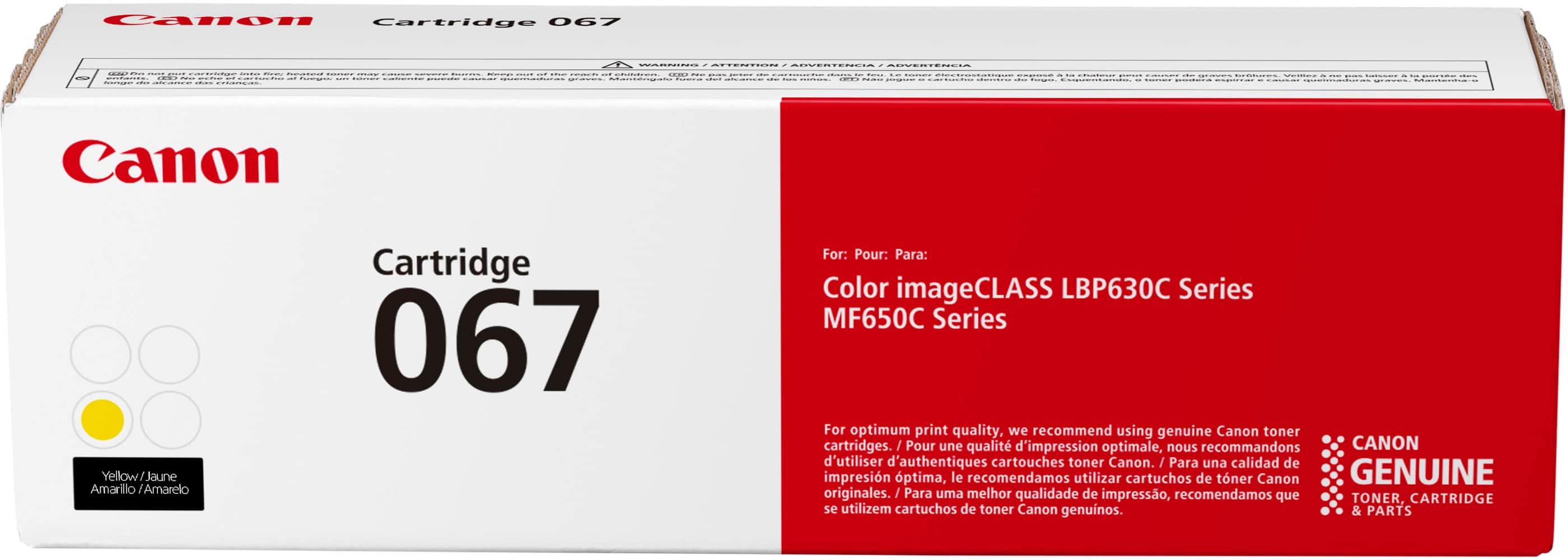 Canon - Toner 067 Standard Capacity Toner Cartridge - Yellow product image