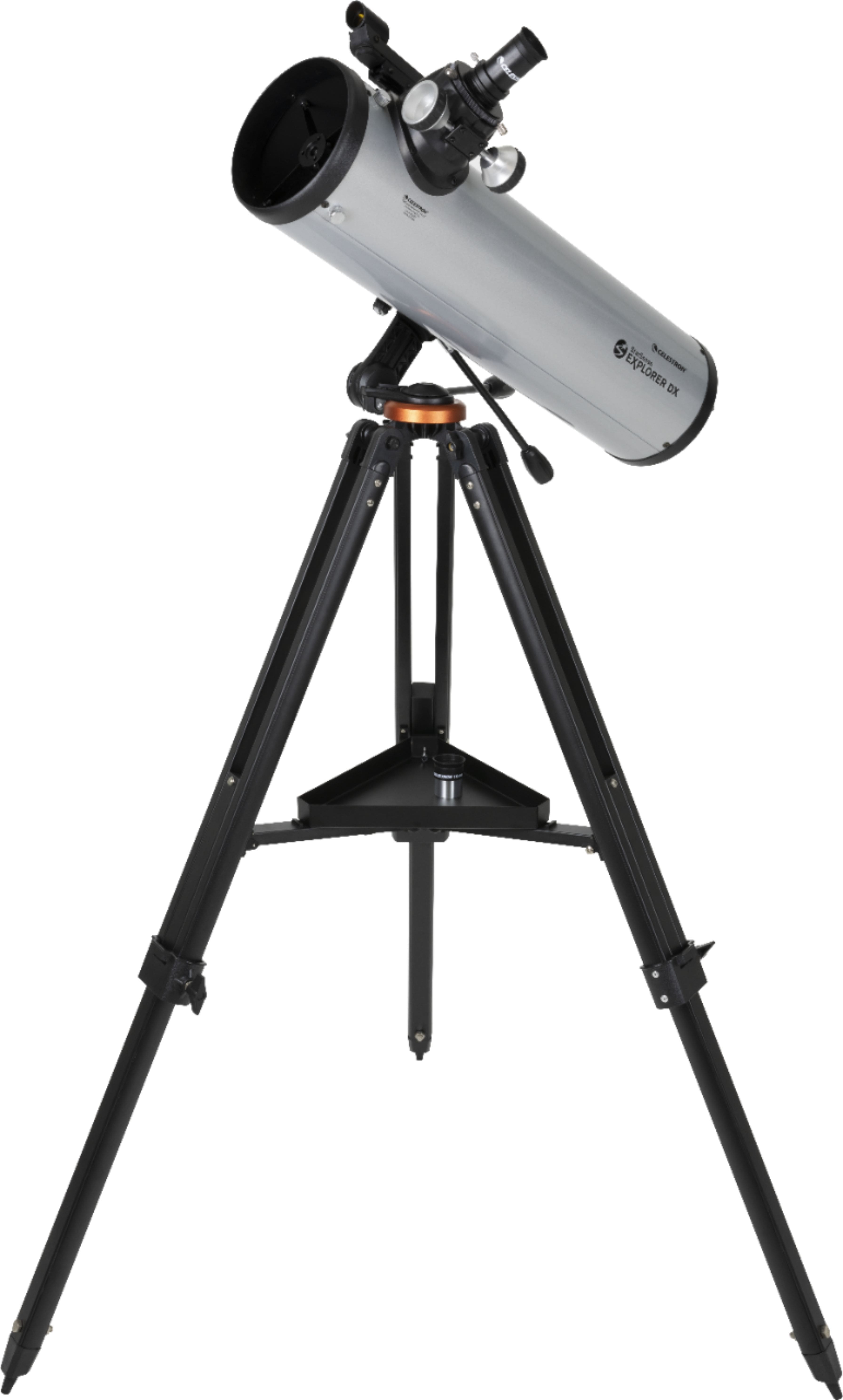 Celestron - Starsense Explorer DX 130AZ Smartphone App-Enabled Newtonian Reflector Telescope - Silver/Black product image