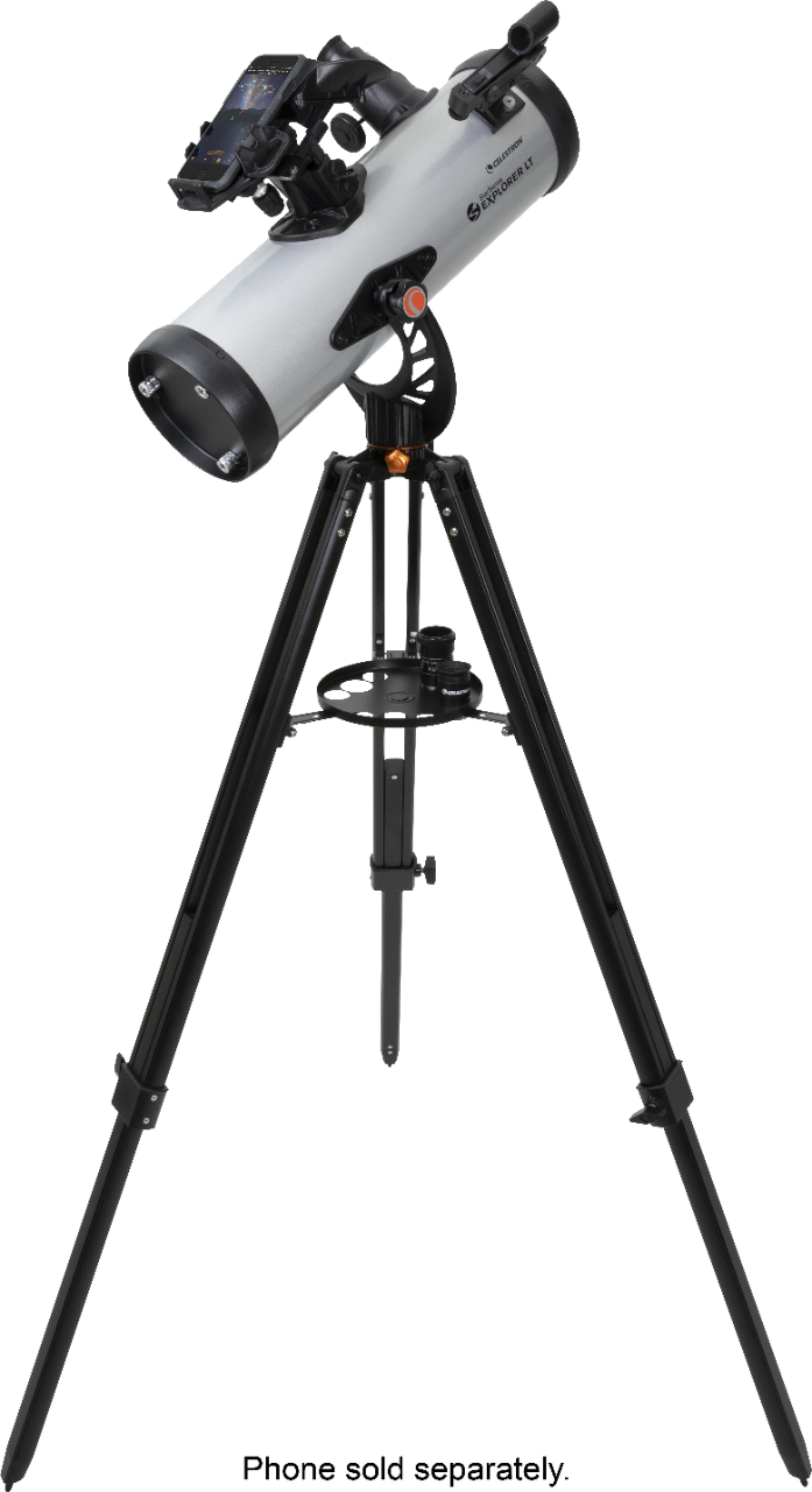 Celestron - Starsense Explorer LT 114AZ Telescope App-Enabled Newtonian Reflector Telescope - Silver/Black product image