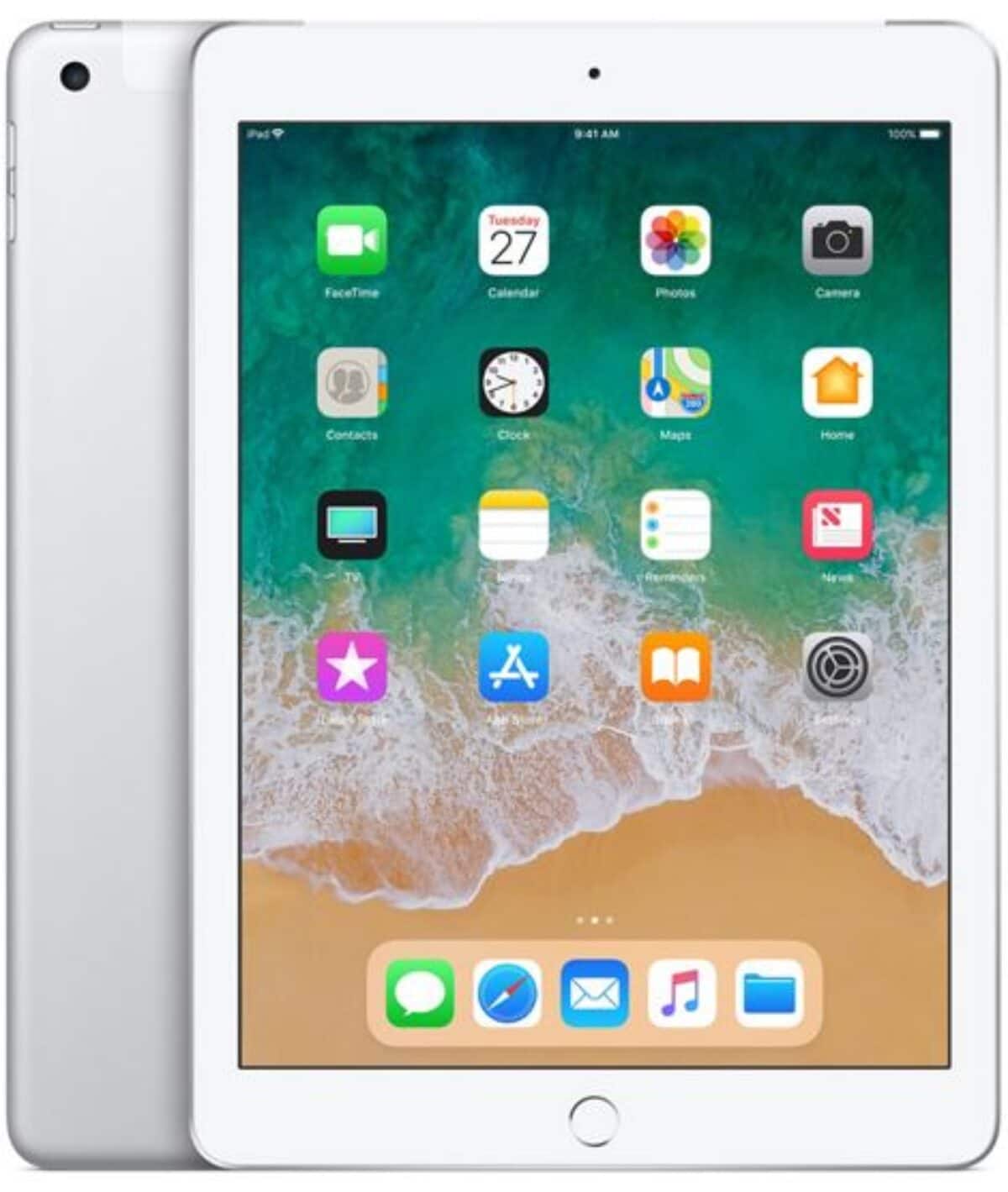 Certified Refurbished - Apple iPad (6th Generation) (2018) Wi-Fi + Cellular - 32GB (Unlocked) - Silver product image