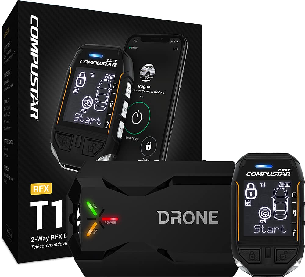 Compustar - 2-Way LCD Upgrade Kit for Remote Start System with LTE Module - Black product image
