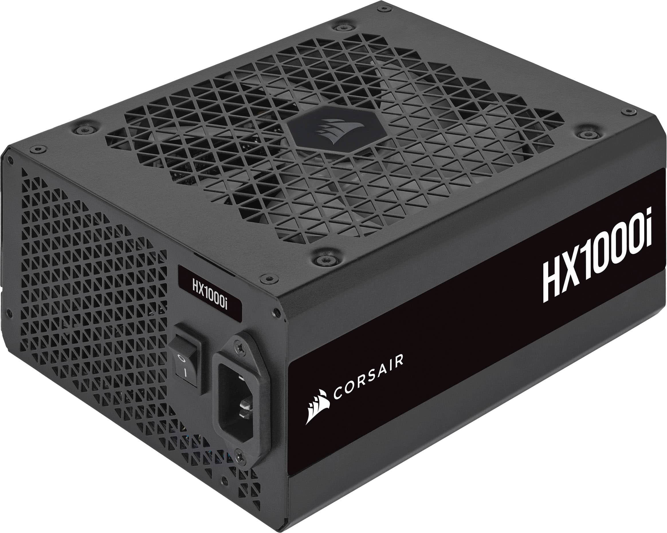 CORSAIR - HXi Series 1000W 80 Plus Platinum Fully-Modular Ultra-Low Noise ATX Power Supply - Black product image