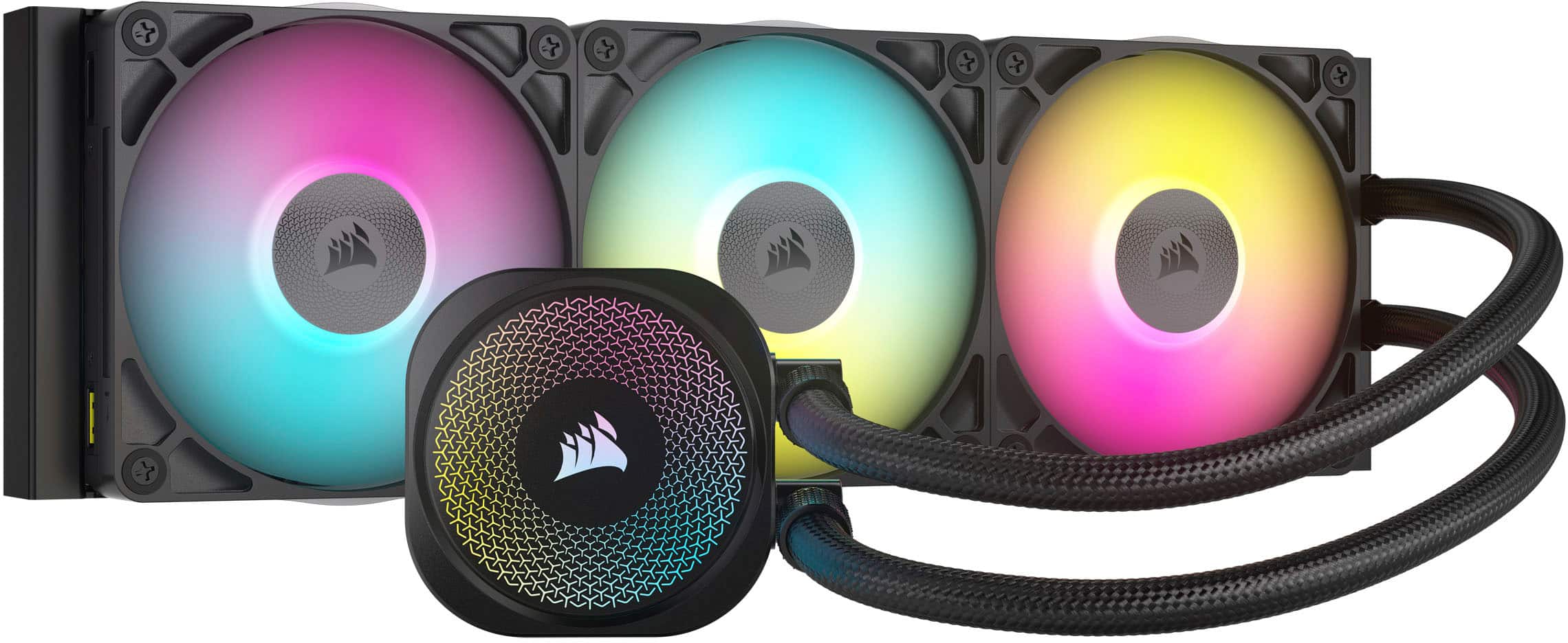 CORSAIR - iCUE LINK TITAN 360 RX Liquid CPU Cooler with RGB Lighting - Black product image