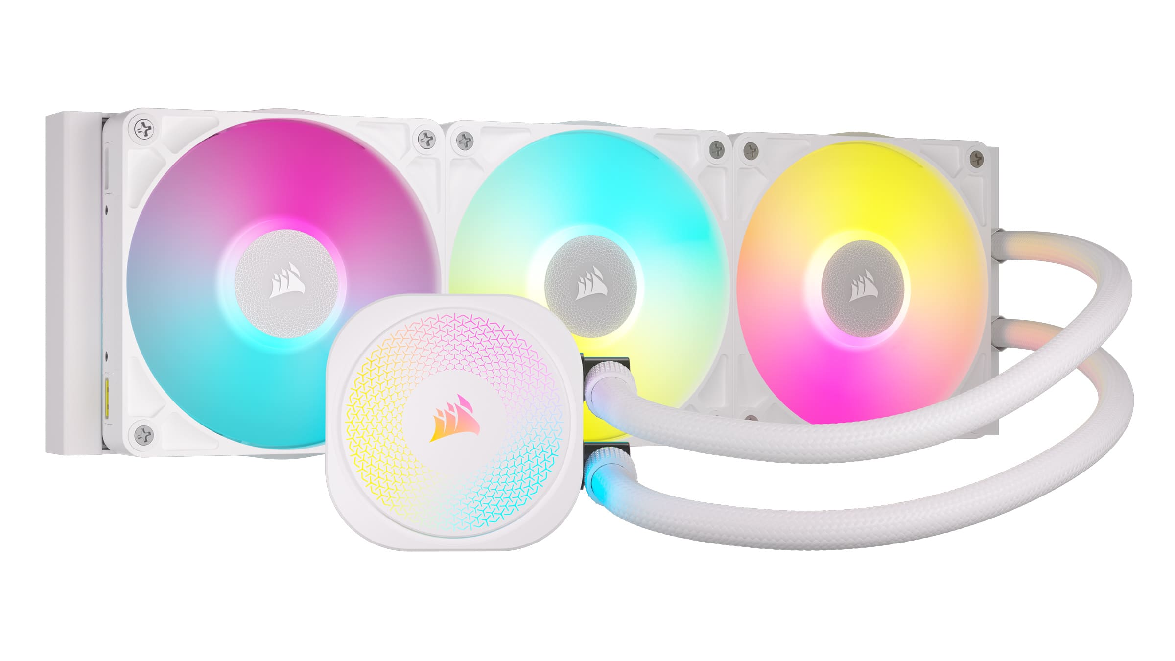 CORSAIR - iCUE LINK TITAN 360 RX Liquid CPU Cooler with RGB Lighting - White product image