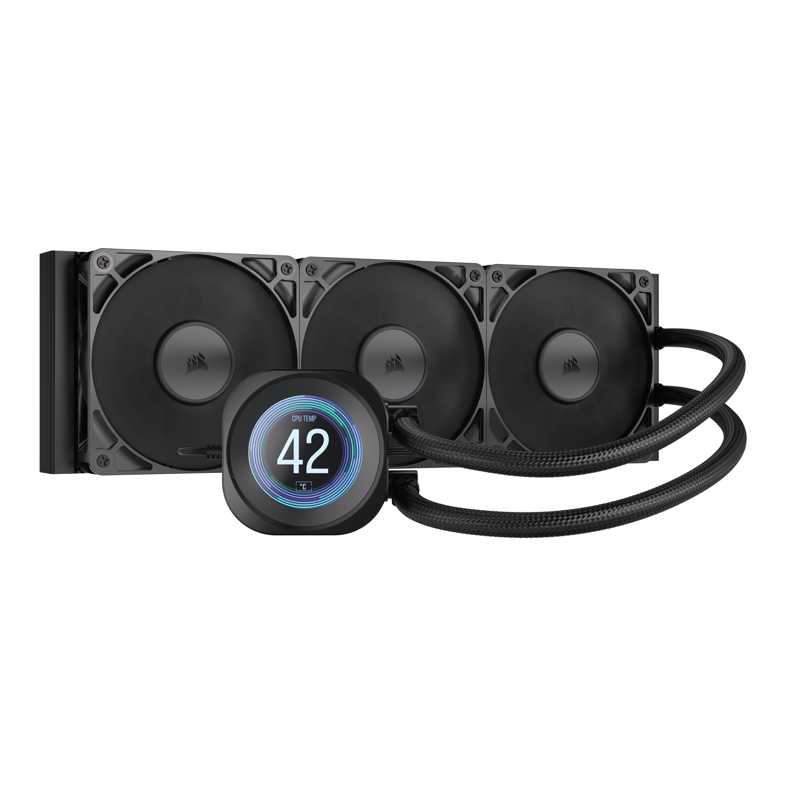 CORSAIR - NAUTILUS 360 RS LCD Liquid CPU Cooler - Black product image