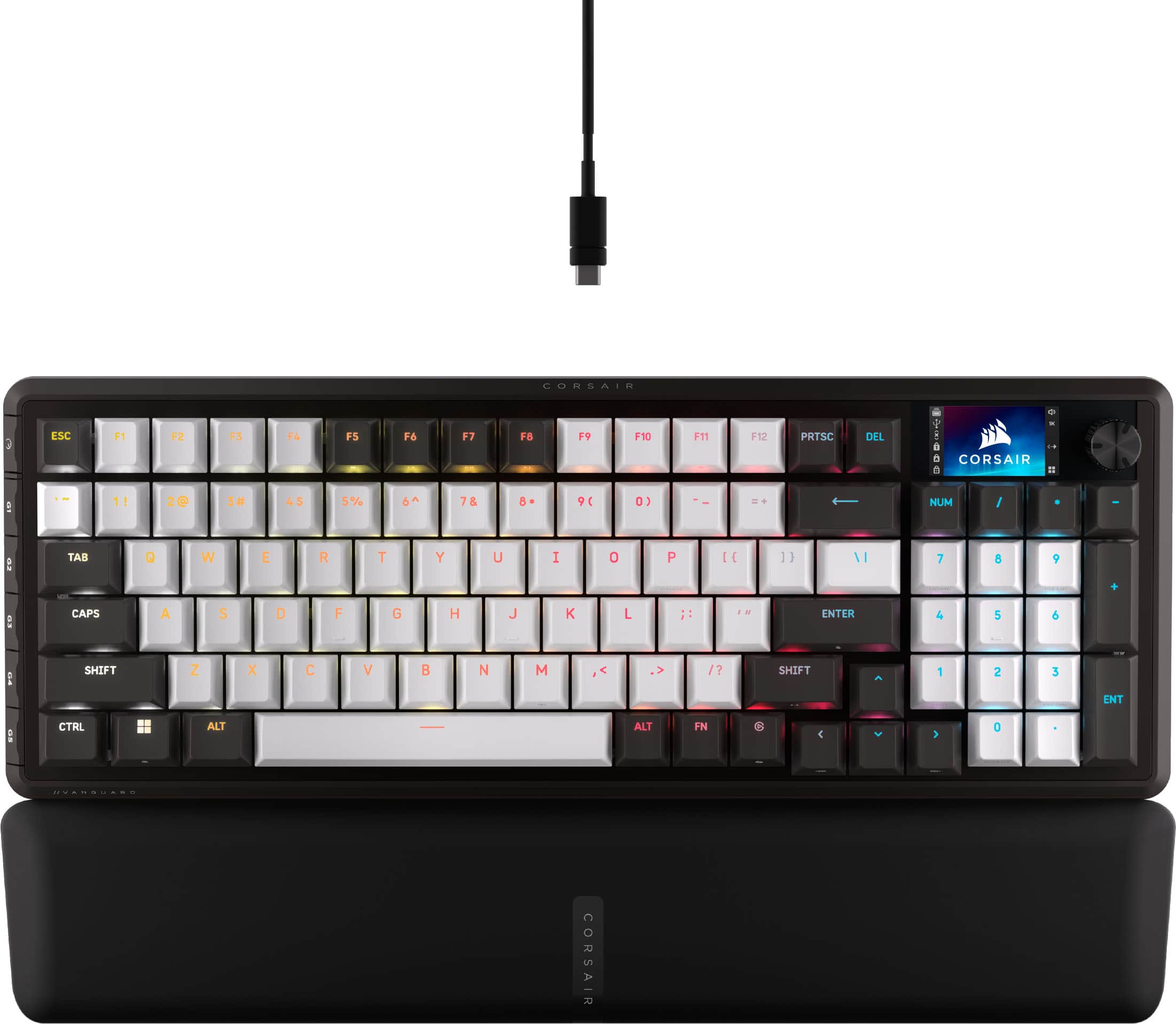 CORSAIR - VANGUARD 96 RGB Wired MLX Quantum Linear Mechanical Switch 96% Gaming Keyboard with FlashTap SOCD - Dual Tone prod…