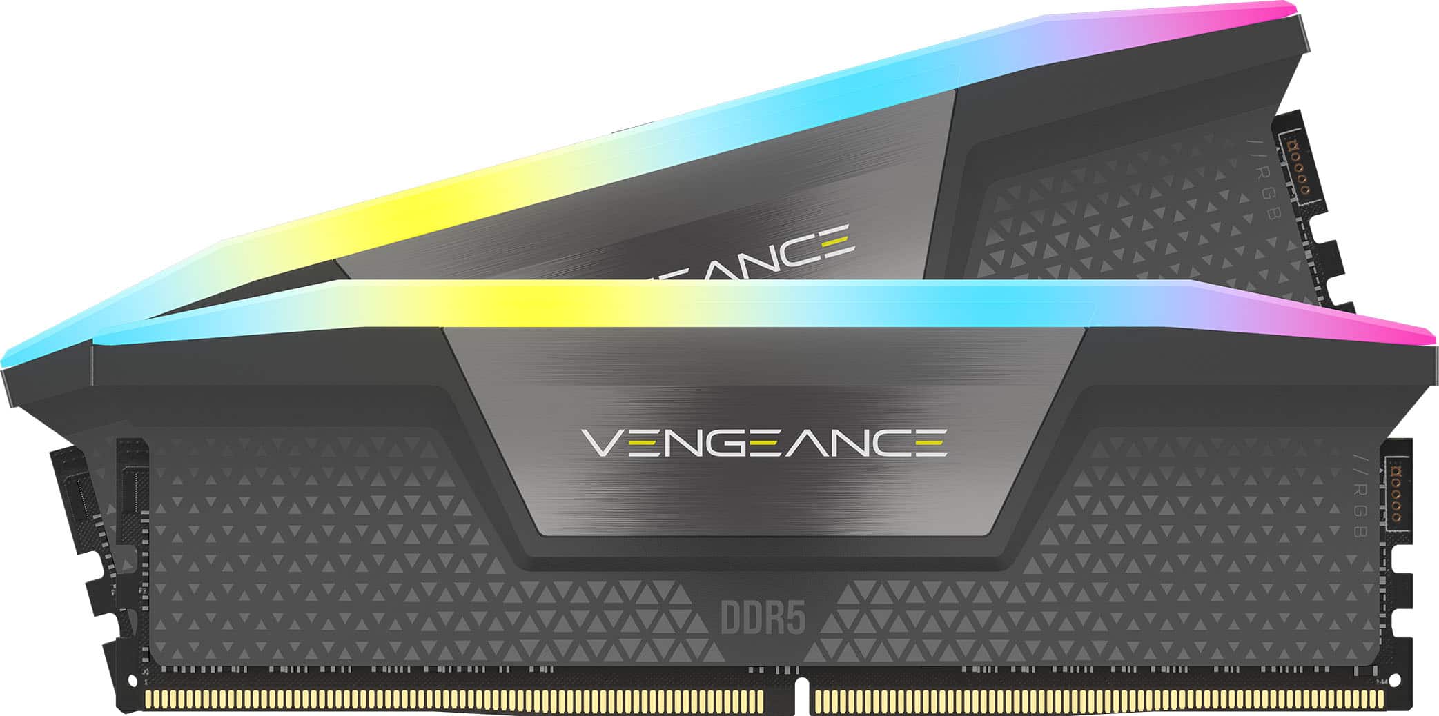 CORSAIR - VENGEANCE RGB 32GB (2x16GB) DDR5 6400MHz C32 AMD EXPO & Intel XMP UDIMM Desktop Memory - Gray product image