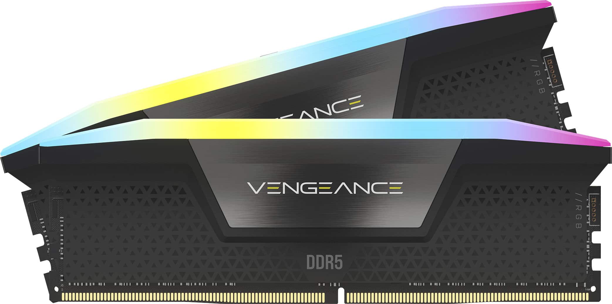 CORSAIR - VENGEANCE RGB 64GB (2x32GB) DDR5 6400MHz C32 UDIMM Desktop Memory - Black product image