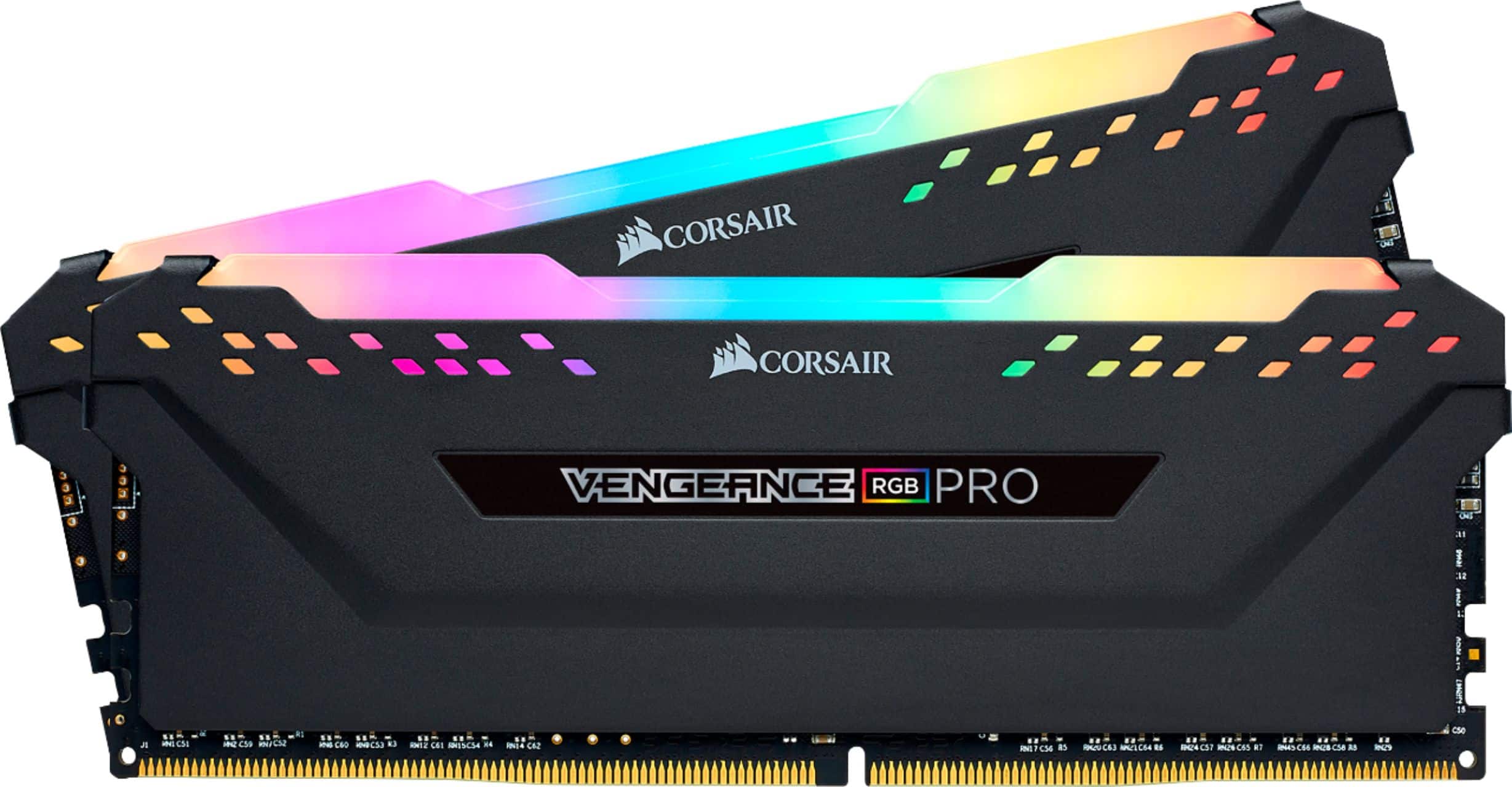 CORSAIR - VENGEANCE RGB PRO 32GB (2x16GB) DDR4 3600MHz C18 UDIMM Desktop Memory - Black product image