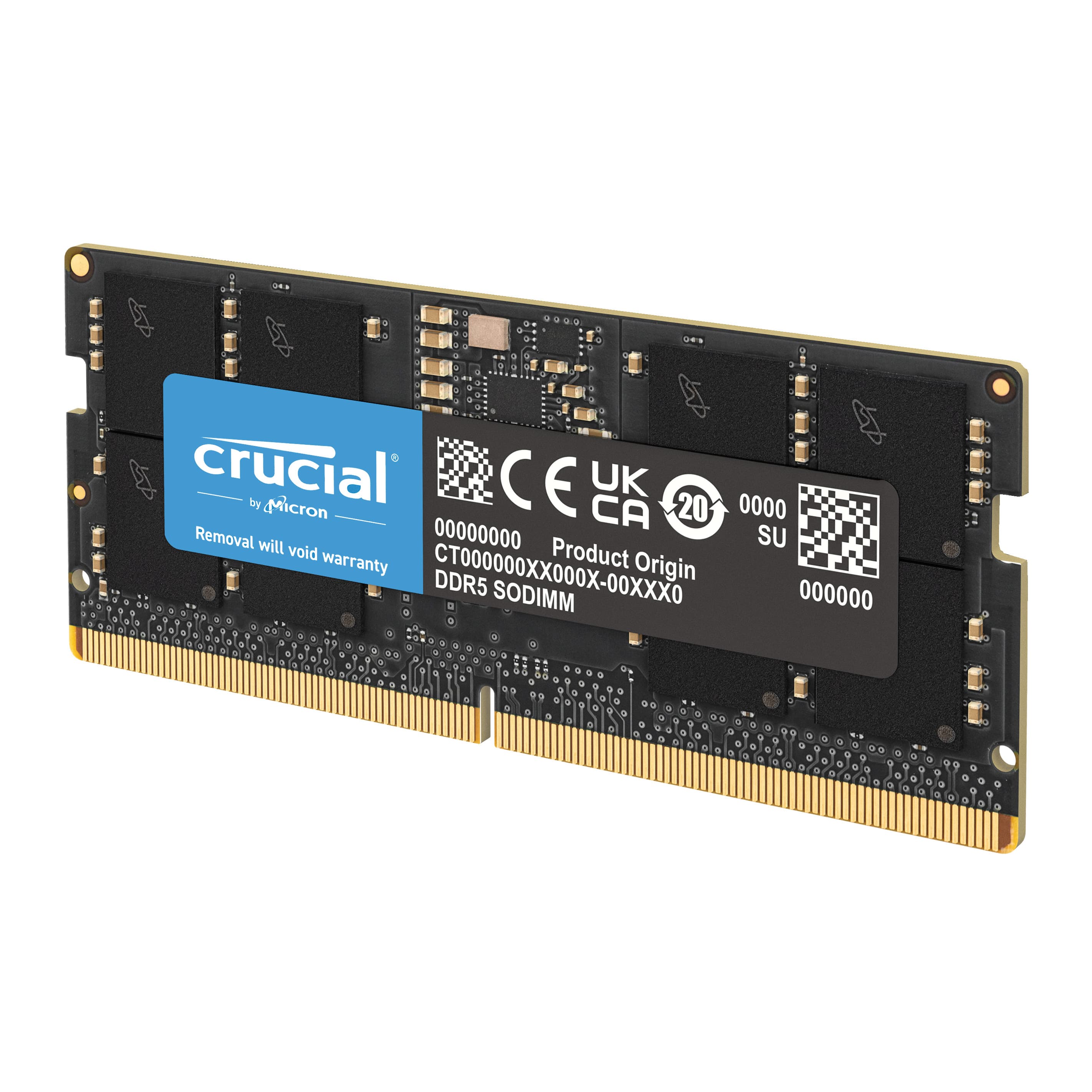 Crucial - 16GB DDR5 5600MHz C46 SODIMM Laptop Memory - Black product image