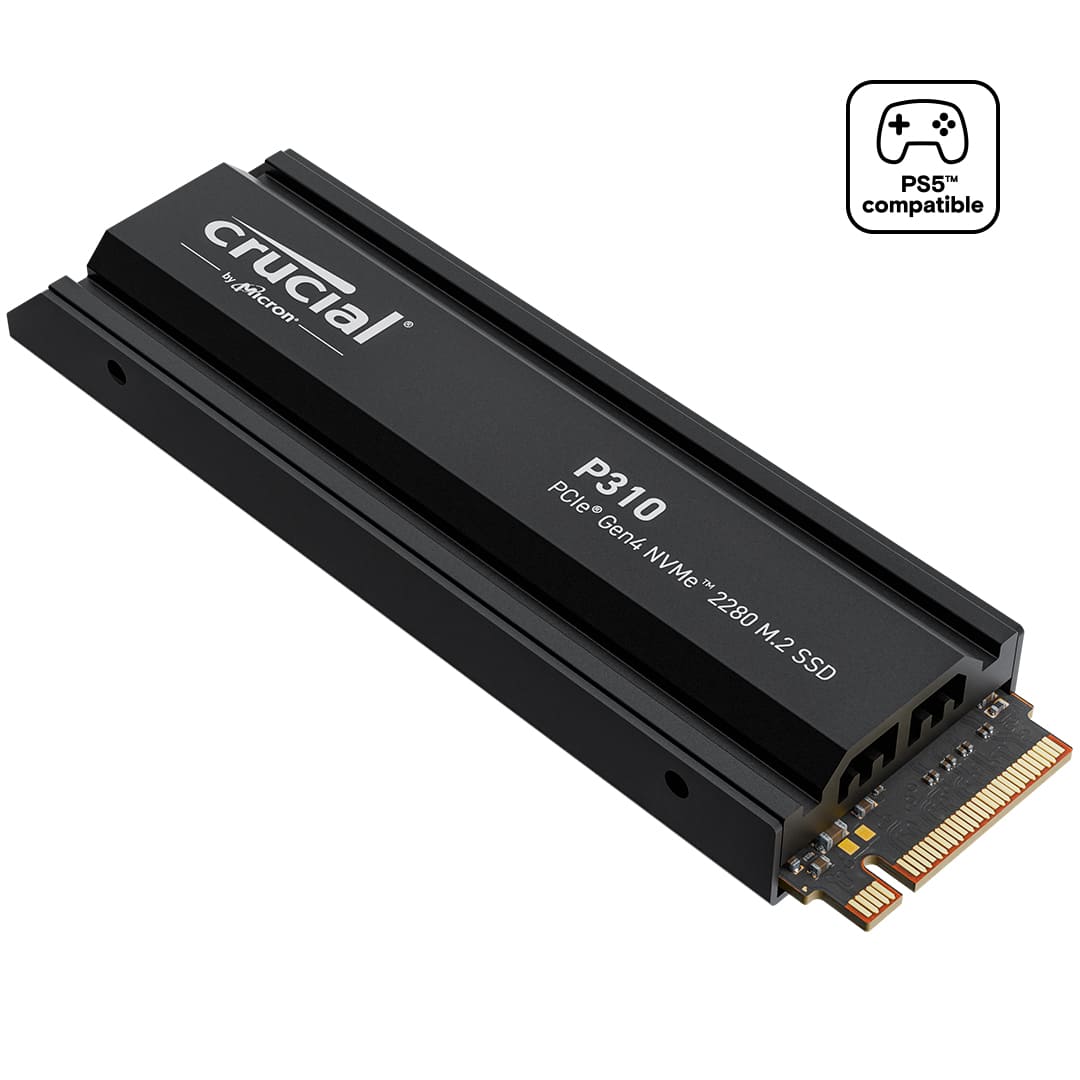 Crucial - P310 1TB Internal SSD PCIe Gen 4 x4 NVMe M.2 with Heatsink for PS5 product image