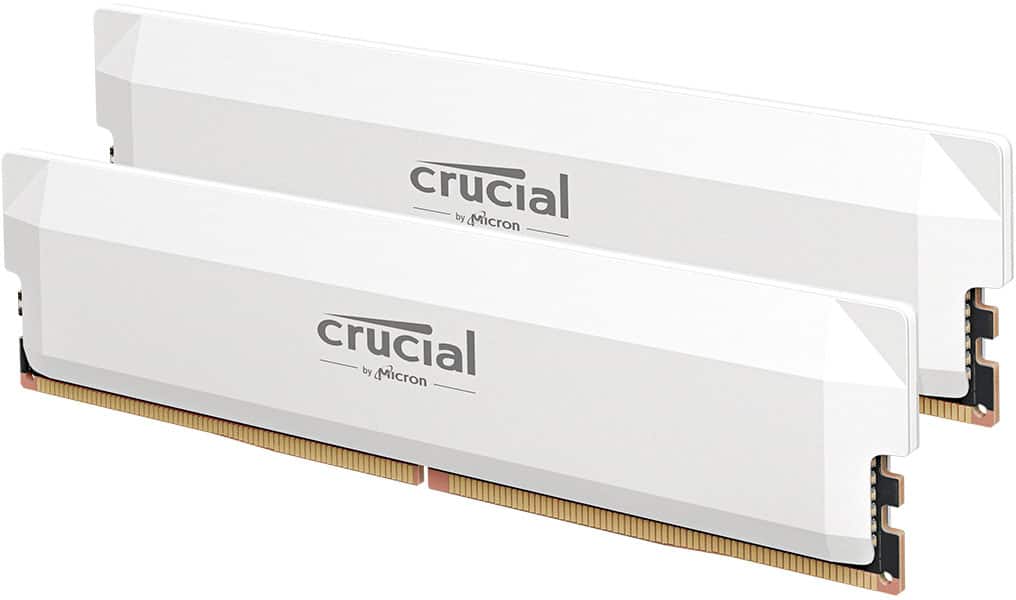 Crucial - Pro OC Gaming 32GB (2x16GB) DDR5 6400MHz C38 UDIMM Intel XMP 3.0 & AMD EXPO Desktop Memory - Black product image