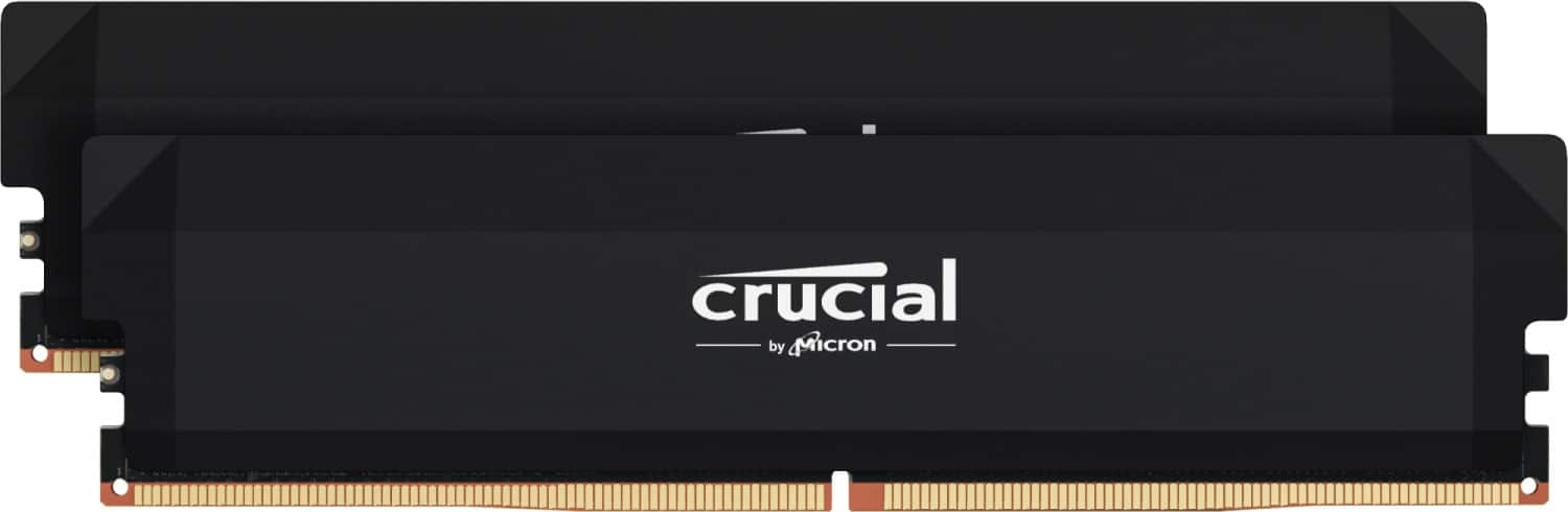 Crucial - Pro Overclocking 32GB (2x16GB) DDR5 6000MHz C36 UDIMM Desktop Memory - Black product image