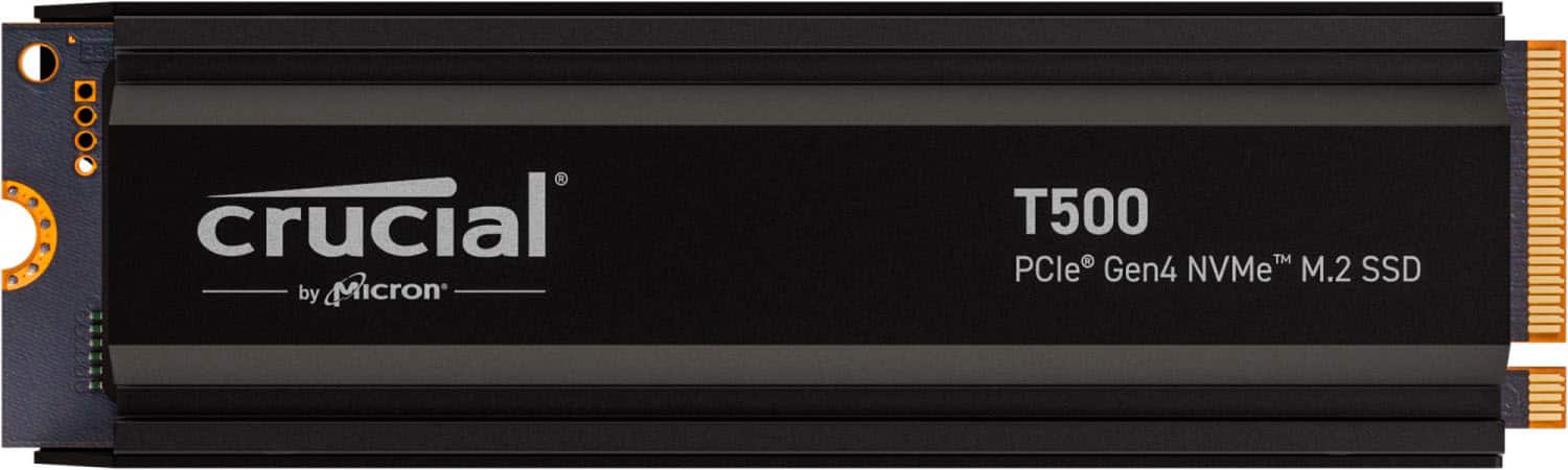 Crucial - T500 2TB Internal SSD PCIe Gen 4x4 NVMe M.2 with Heatsink for PS5 product image