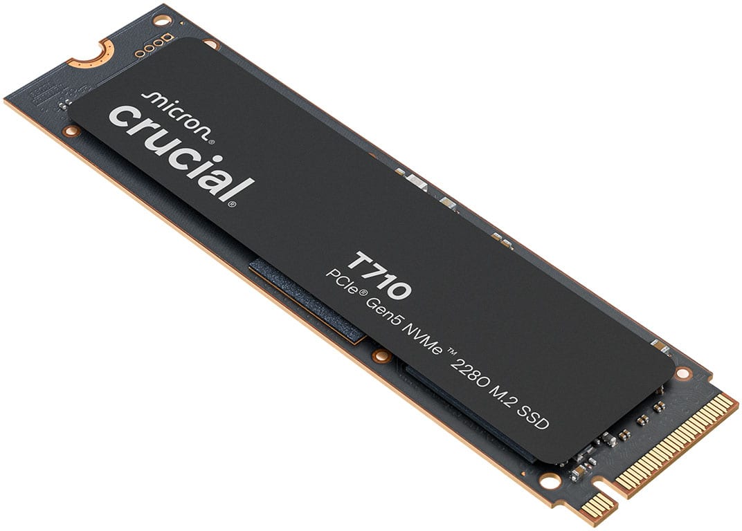 Crucial - T710 1TB Internal SSD PCIe Gen 5 x4 NVMe M.2 with 3D NAND Memory product image