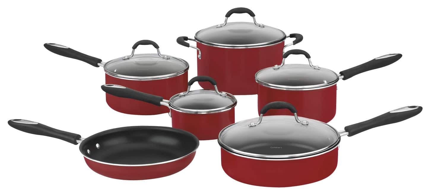Cuisinart - Advantage 11-Piece Cookware Set - Red product image