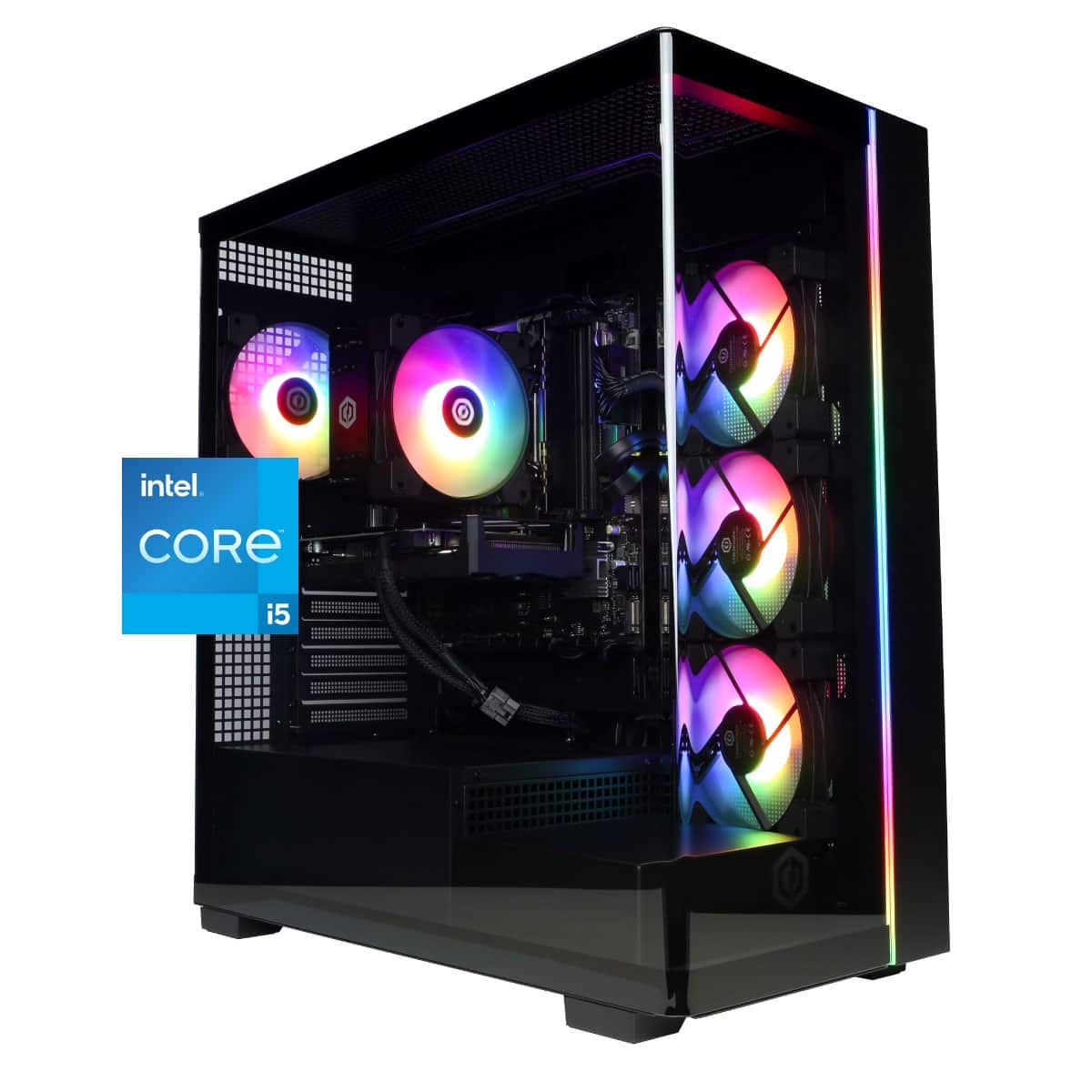CyberPowerPC - Gaming Desktop - Intel Core i5-14400F - NVIDIA GeForce RTX 5060 8GB - 16GB DDR5 - 1TB PCIe 4.0 SSD - Black pr…