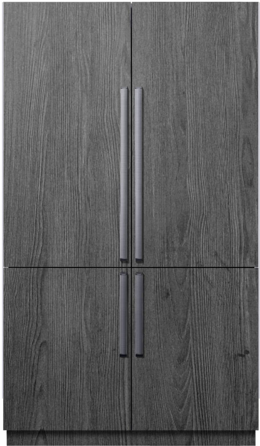 Dacor - 23.5 Cu Ft 4-Door Flex French Door Built In Refrigerator with SteelCool Interior and Cocktail Ice - Custom Panel Rea…