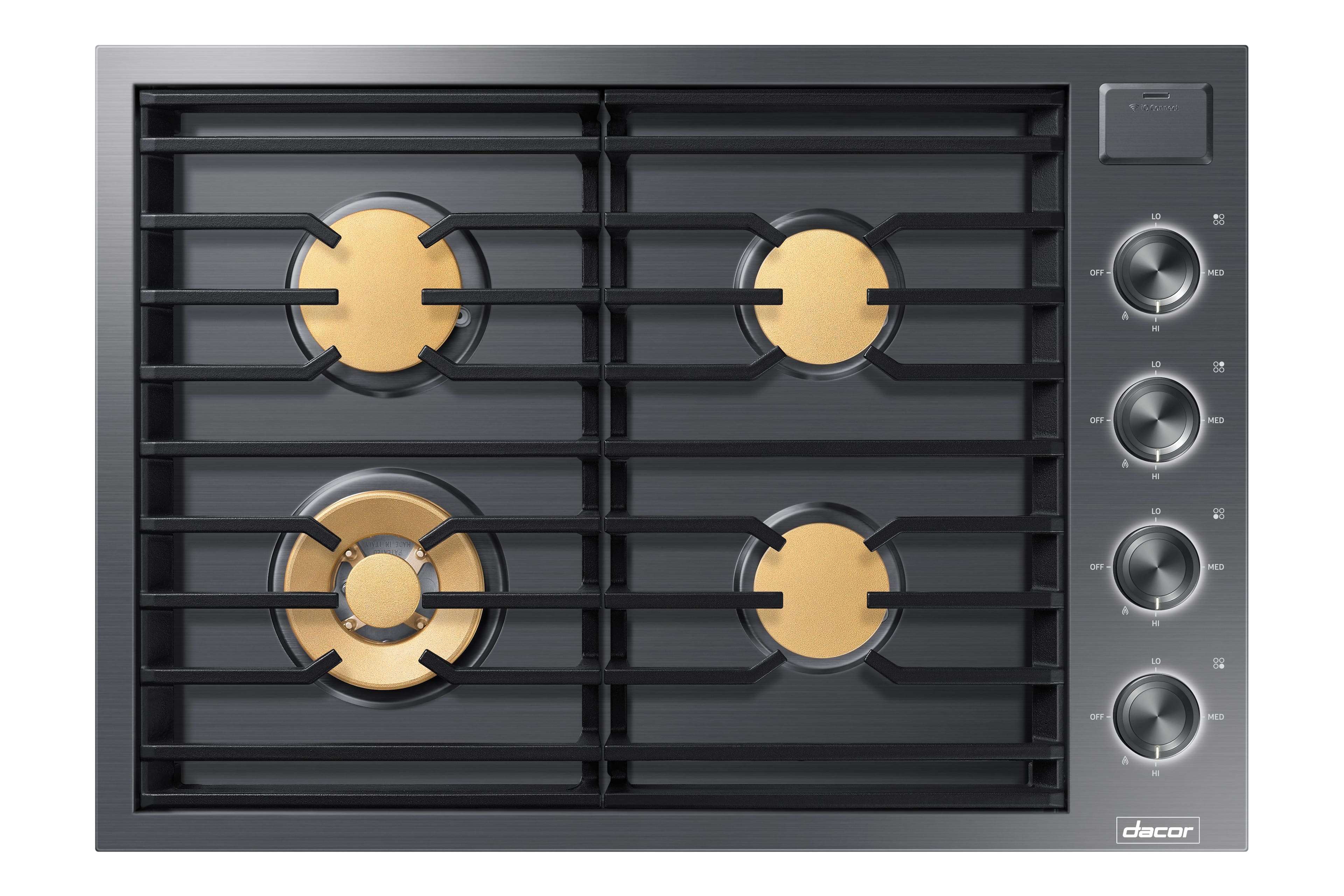 Dacor - Contemporary 30" Built-In Gas Cooktop with 4 burners with SimmerSear, Liquid Propane Convertible - Graphite Stainles…