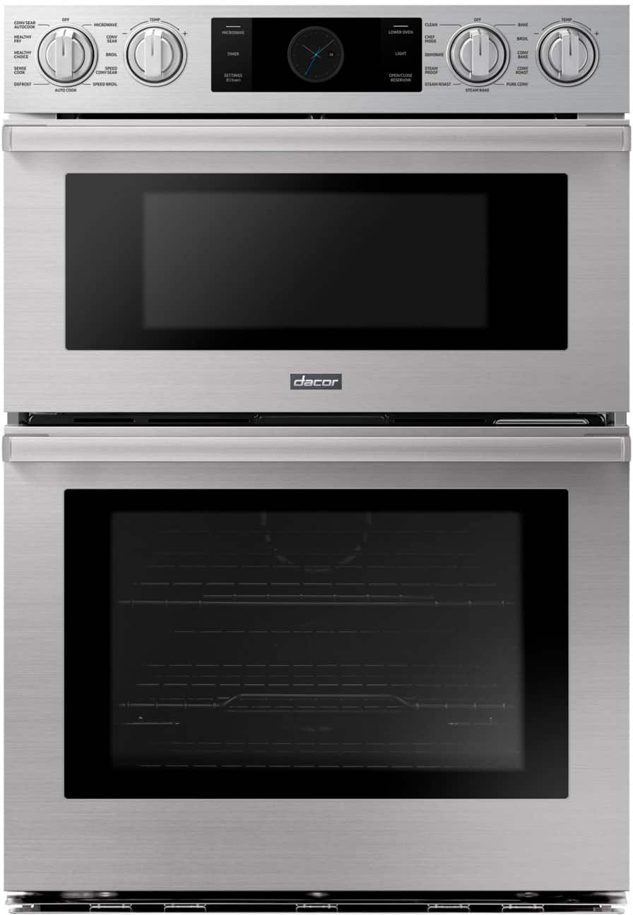 Dacor - Transitional 30" Built-In Electric Four-Part Pure Convection Combination Wall Oven with Microwave and Steam Assist -…
