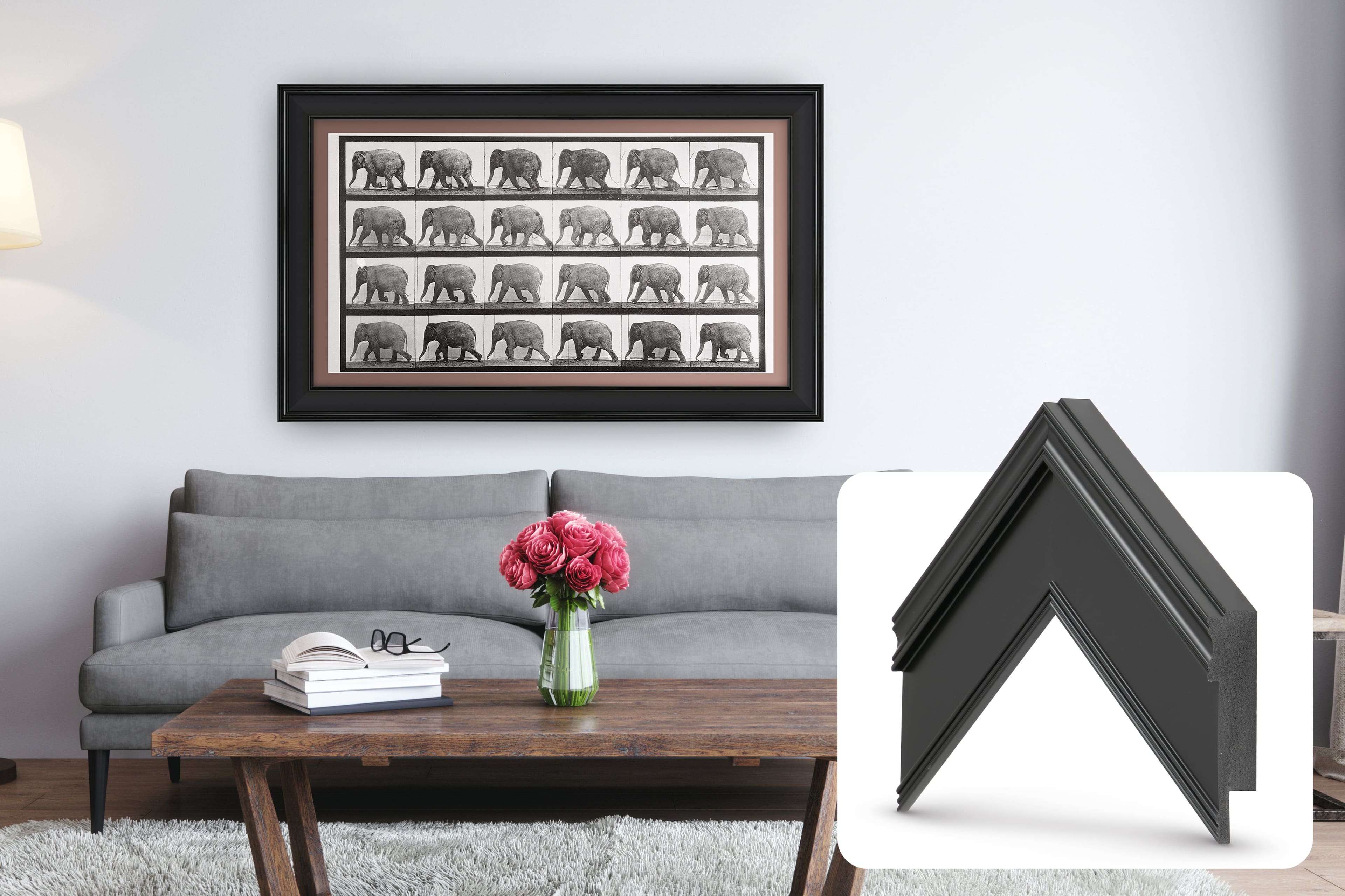Deco TV Frames - Premiere Bezel for Samsung the Frame TV - 55" - Black product image