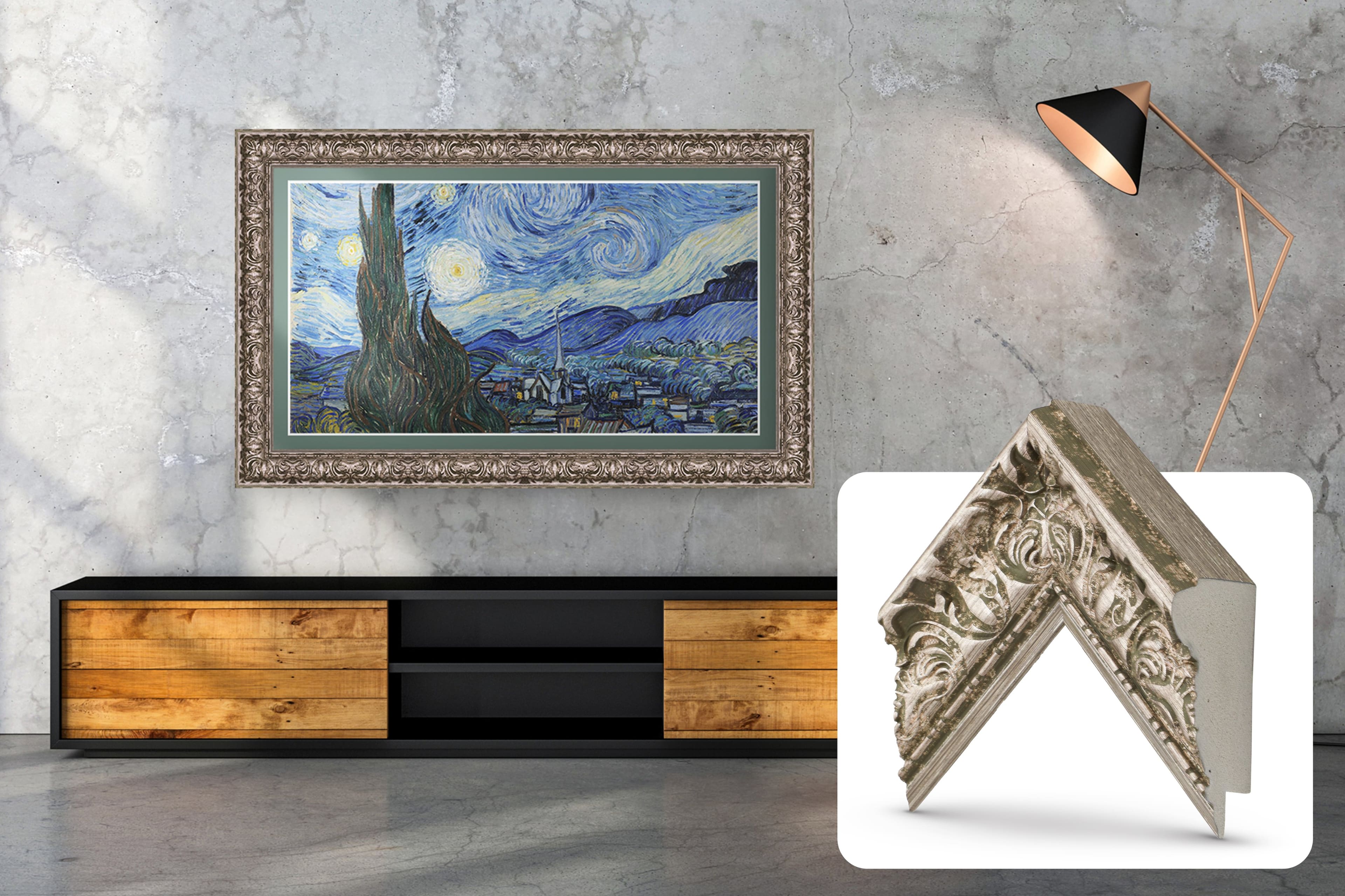 Deco TV Frames - Premiere Bezel for Samsung the Frame TV - 75" - Tuscan Silver product image