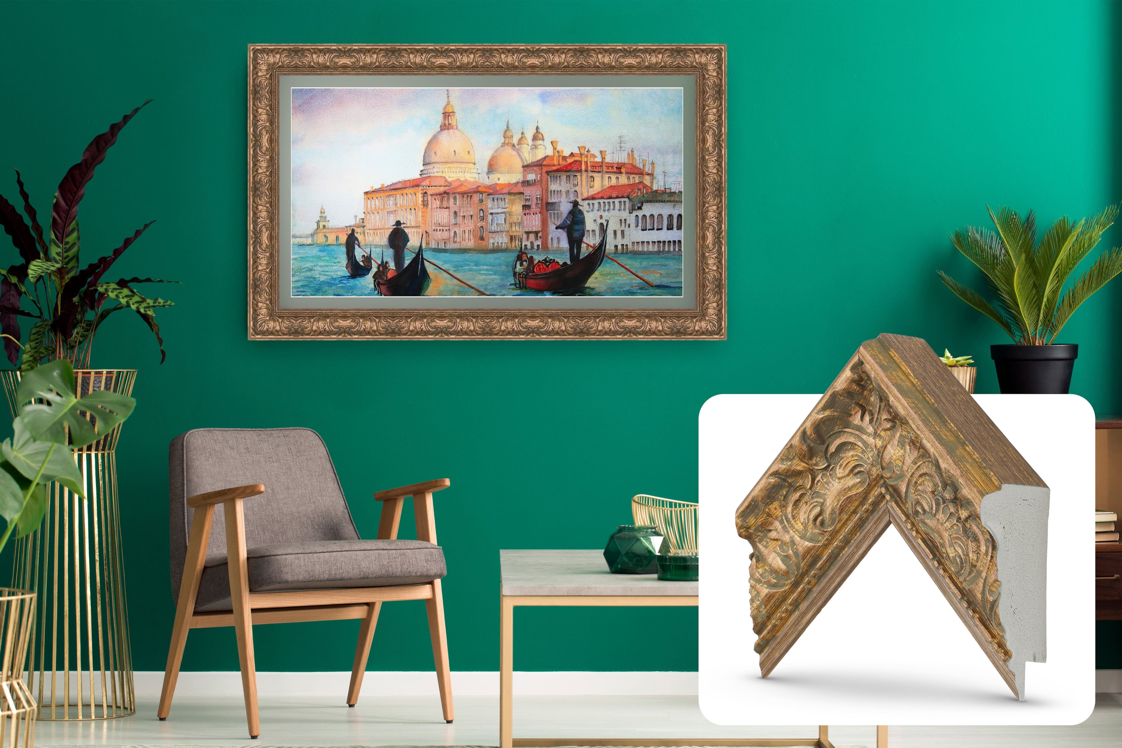 Deco TV Frames - Premiere Bezel for Samsung the Frame TV - 85" - Tuscan Copper product image