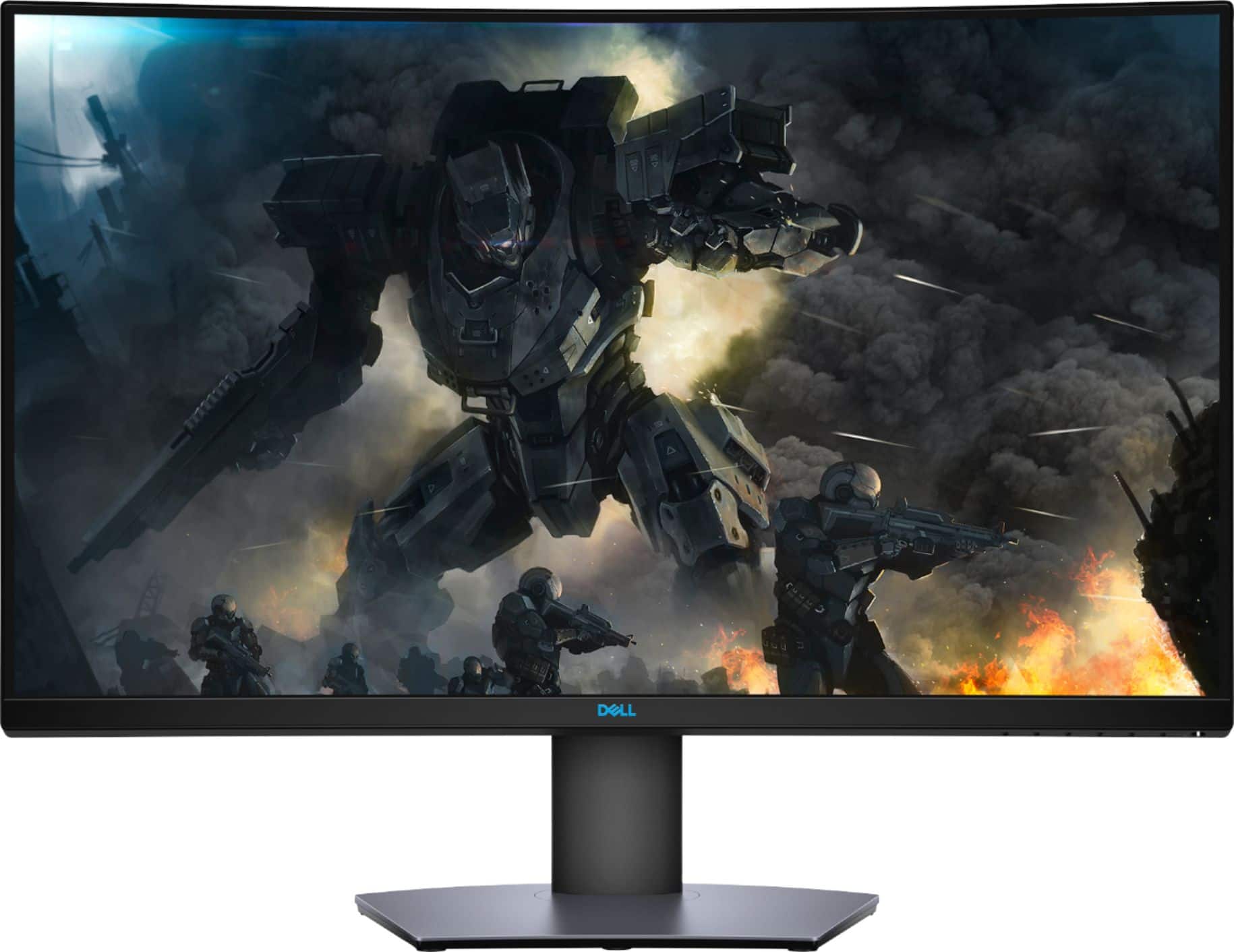 Dell - Geek Squad Certified Refurbished 32" LED Curved QHD FreeSync Monitor with HDR - Black product image