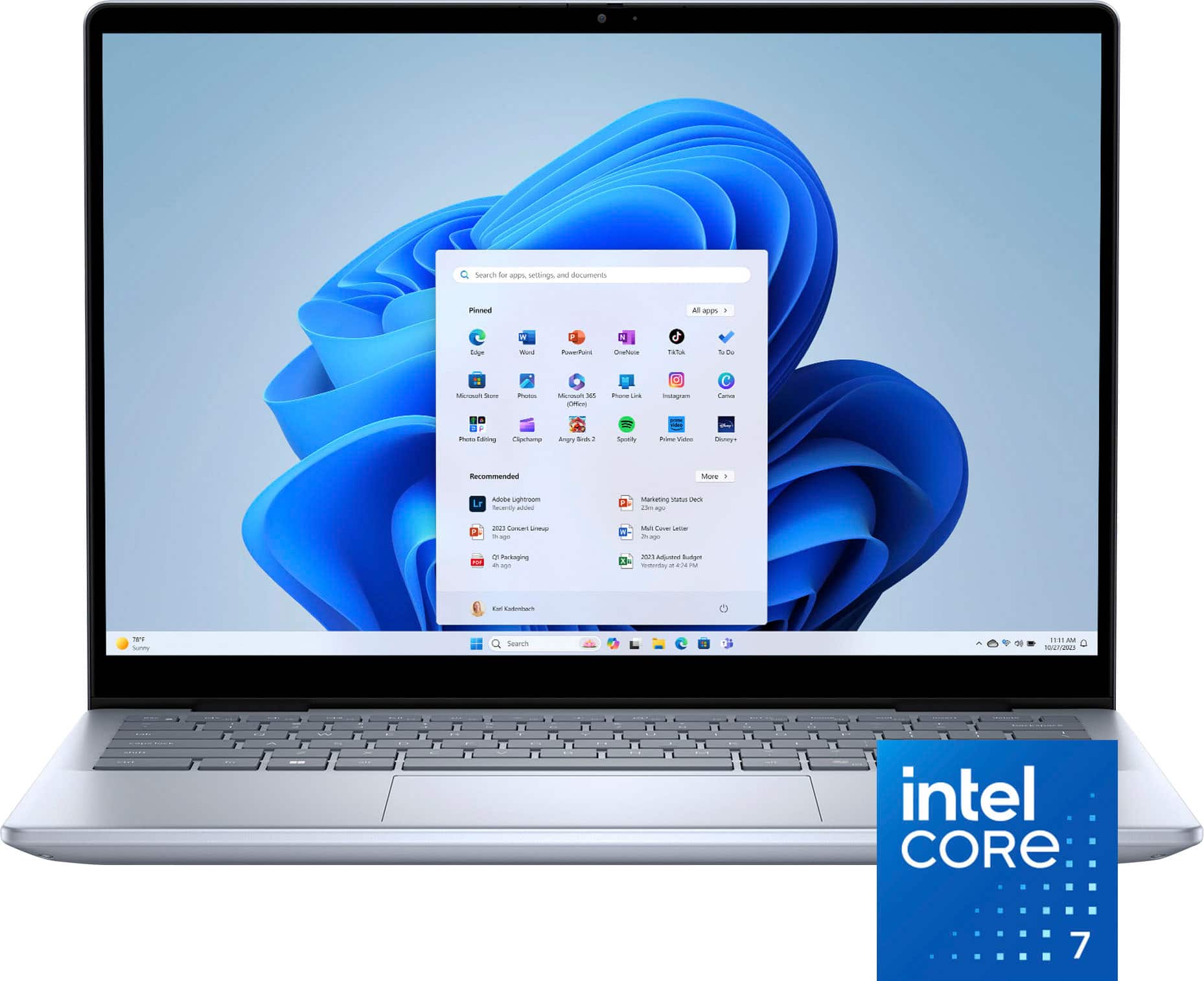 Dell - Inspiron - 14” 2K Touchscreen Laptop - Intel Core 7 150U 2024 - 16GB Memory - 1TB Storage - Ice Blue product image
