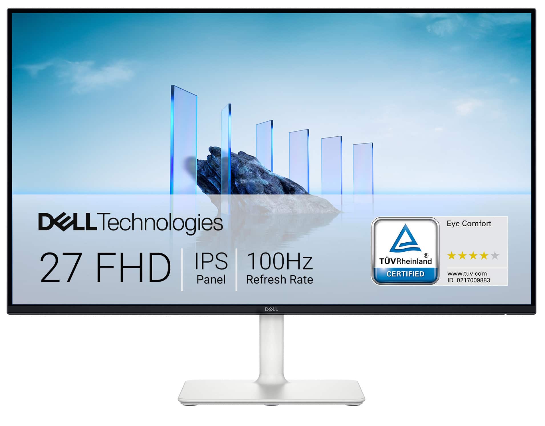 Dell - S2725H 27" IPS LED FHD 100Hz Monitor (HDMI) - Ash White product image