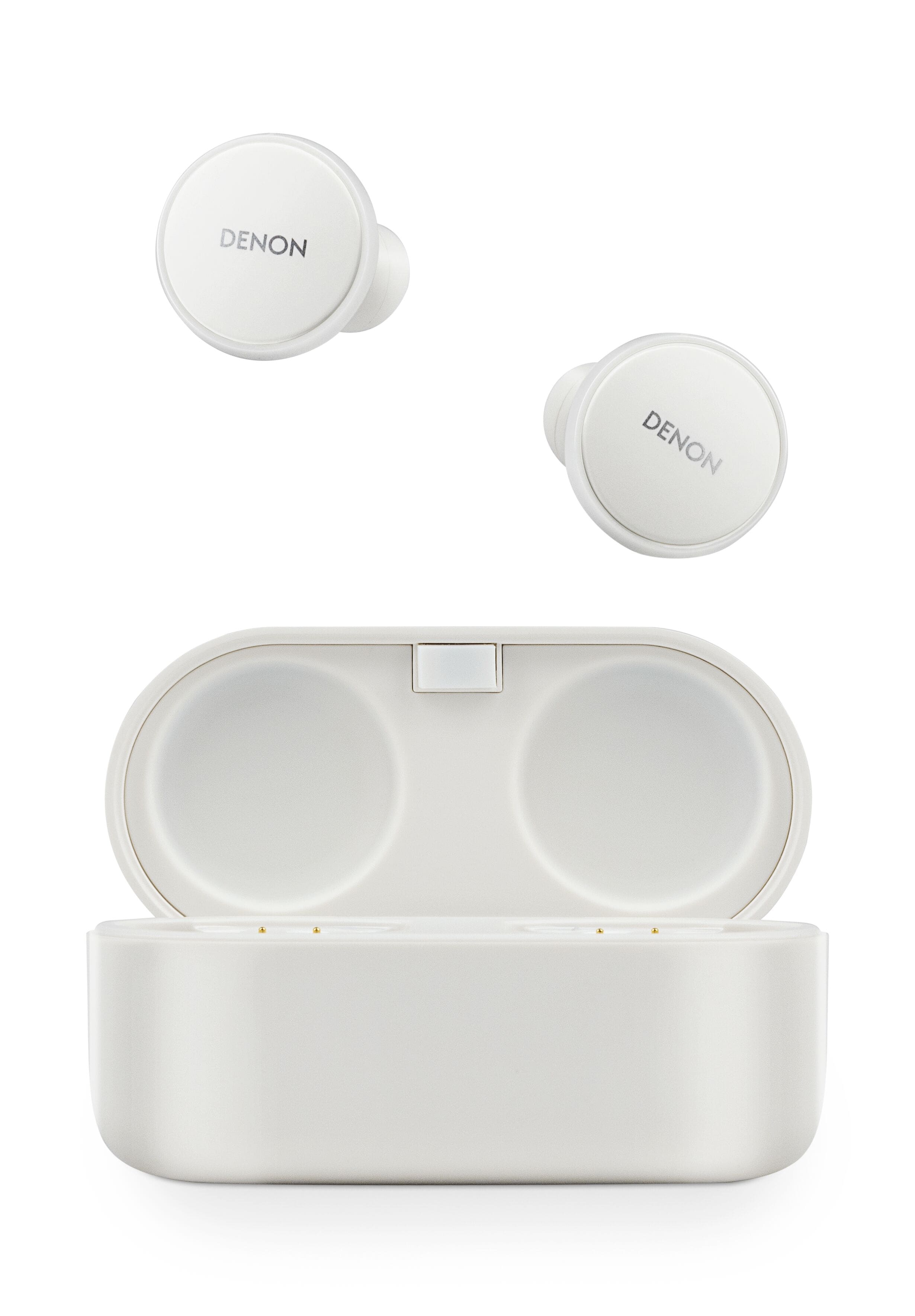 Denon - PerL Pro True Wireless Adaptive Active Noise Cancelling In-Ear Earbuds - White product image