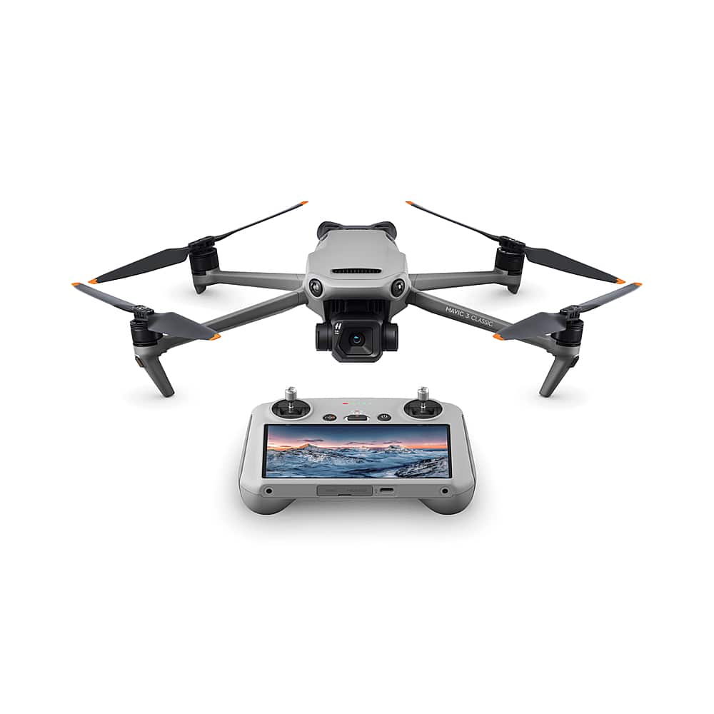 DJI - Geek Squad Certified Refurbished Mavic 3 Classic and Remote Controller with Built-in Screen - Gray product image