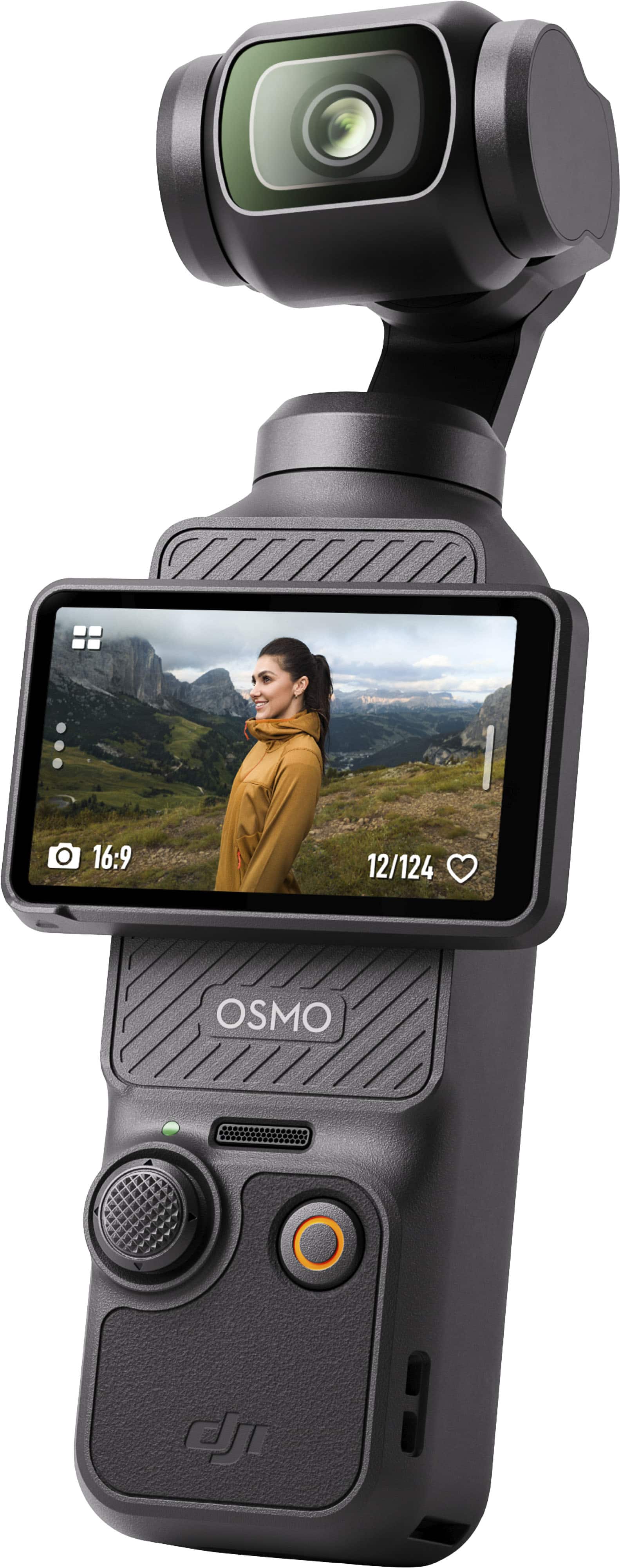 DJI - Osmo Pocket 3 3-Axis Stabilized 4K Handheld Camera with Rotatable Touchscreen - Gray product image