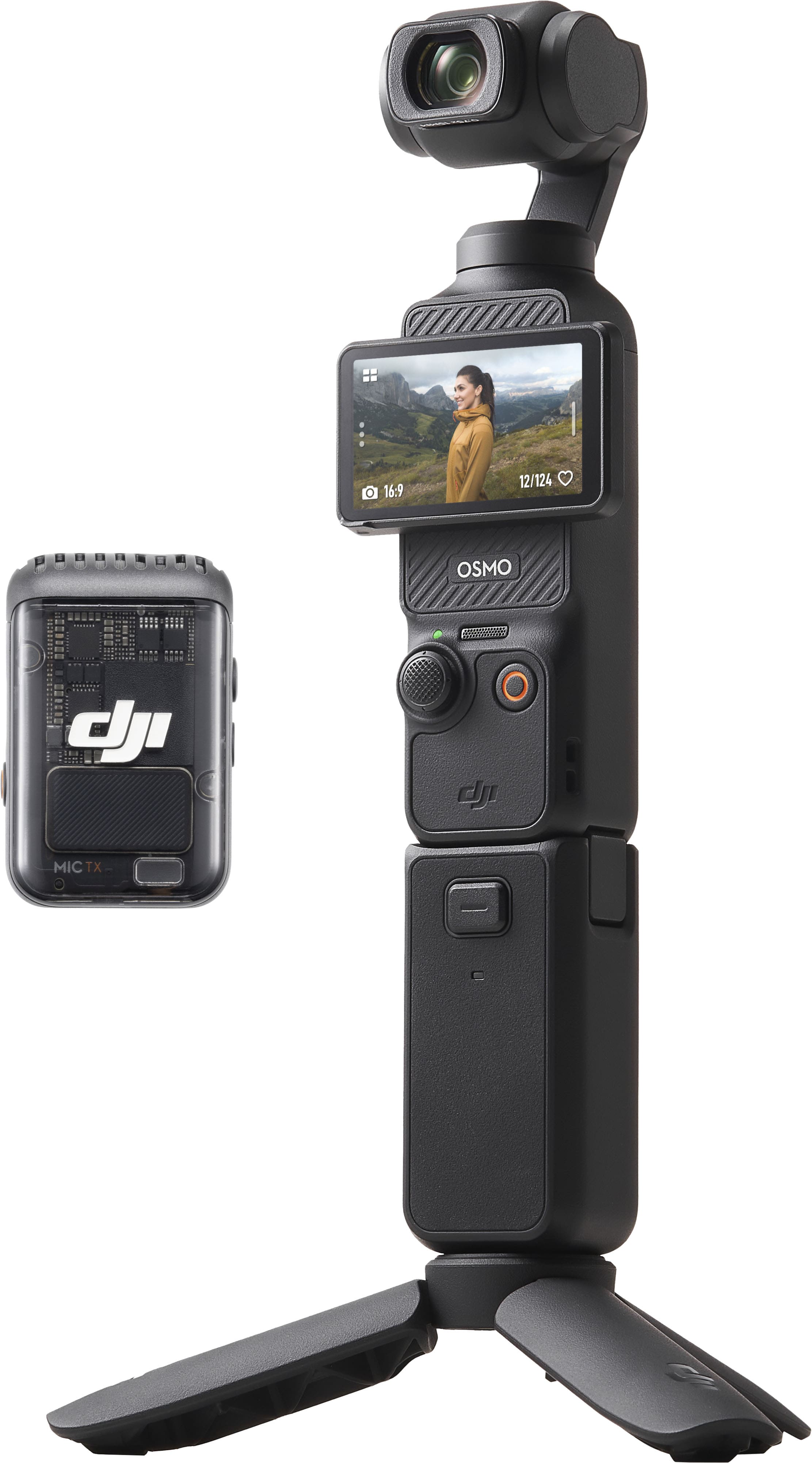 DJI - Osmo Pocket 3 Creator Combo 3-Axis Stabilized 4K Handheld Camera with Rotatable Touchscreen - Gray product image