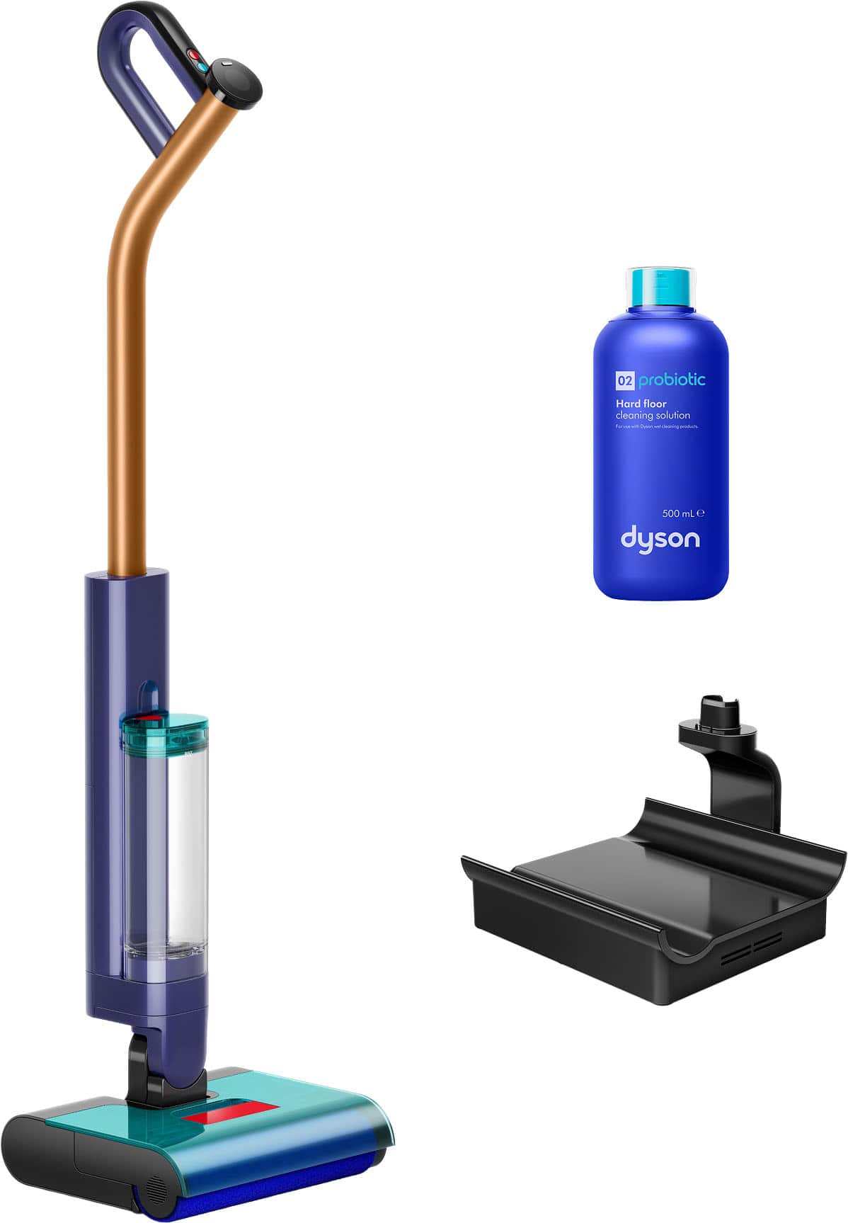 Dyson - Clean+Wash Hygiene Wet and Dry Hard Floor Cleaner - Prussian Blue/Copper product image