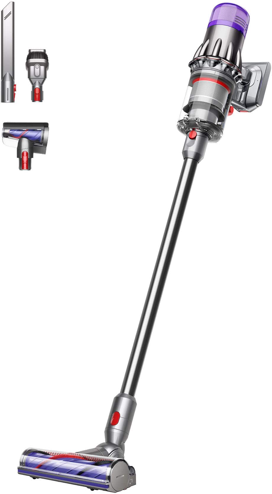 Dyson - Limited Edition V9 Motorbar Cordless Vacuum Cleaner - Sprayed Dark Nickel / Gloss Nickel product image
