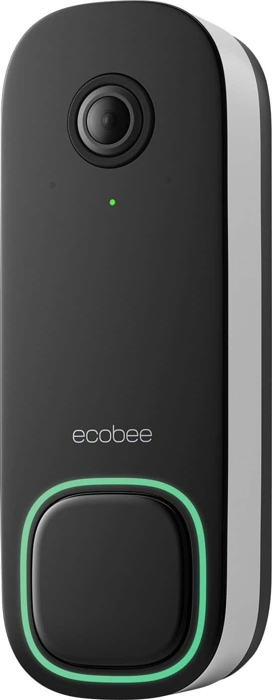 ecobee - Smart Video Doorbell - Wired with Advanced Person and Package Detection - Black product image