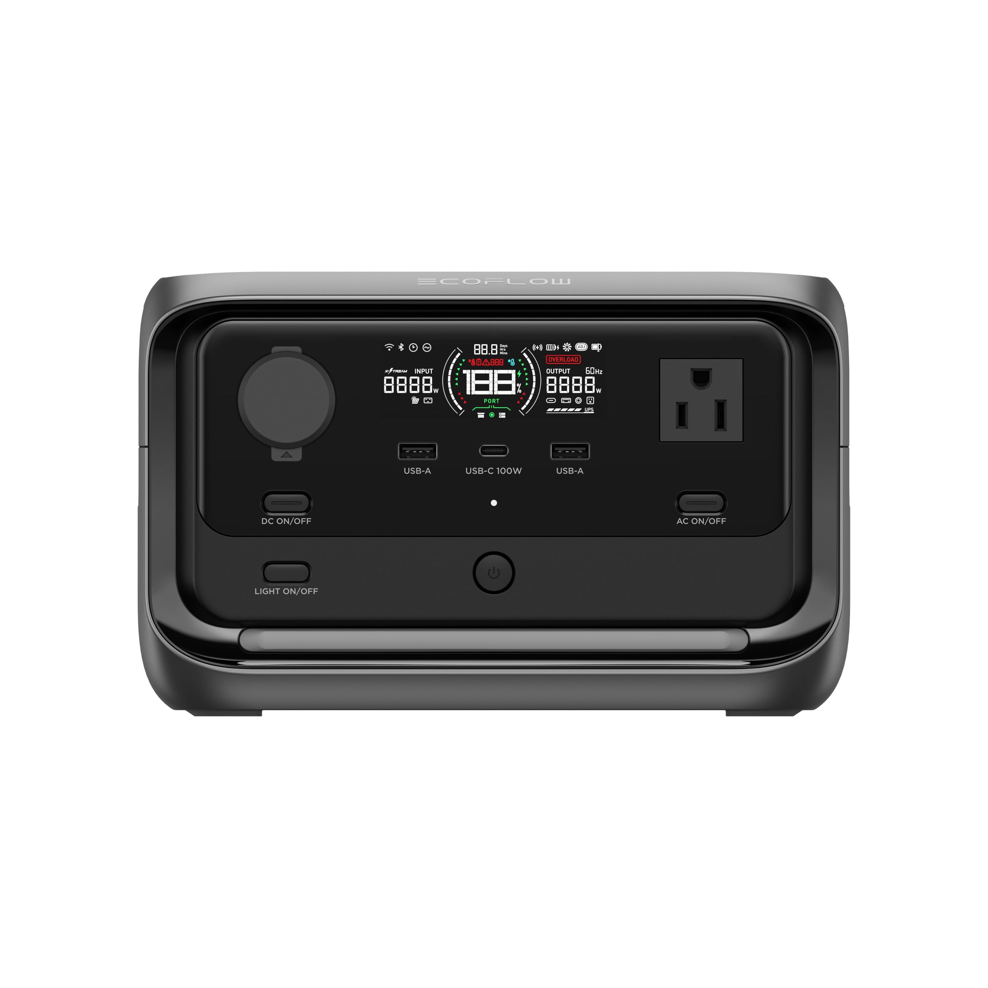 EcoFlow - River 3 Plus 268Wh Portable Power Station (268 Wh Capacity) - Black product image