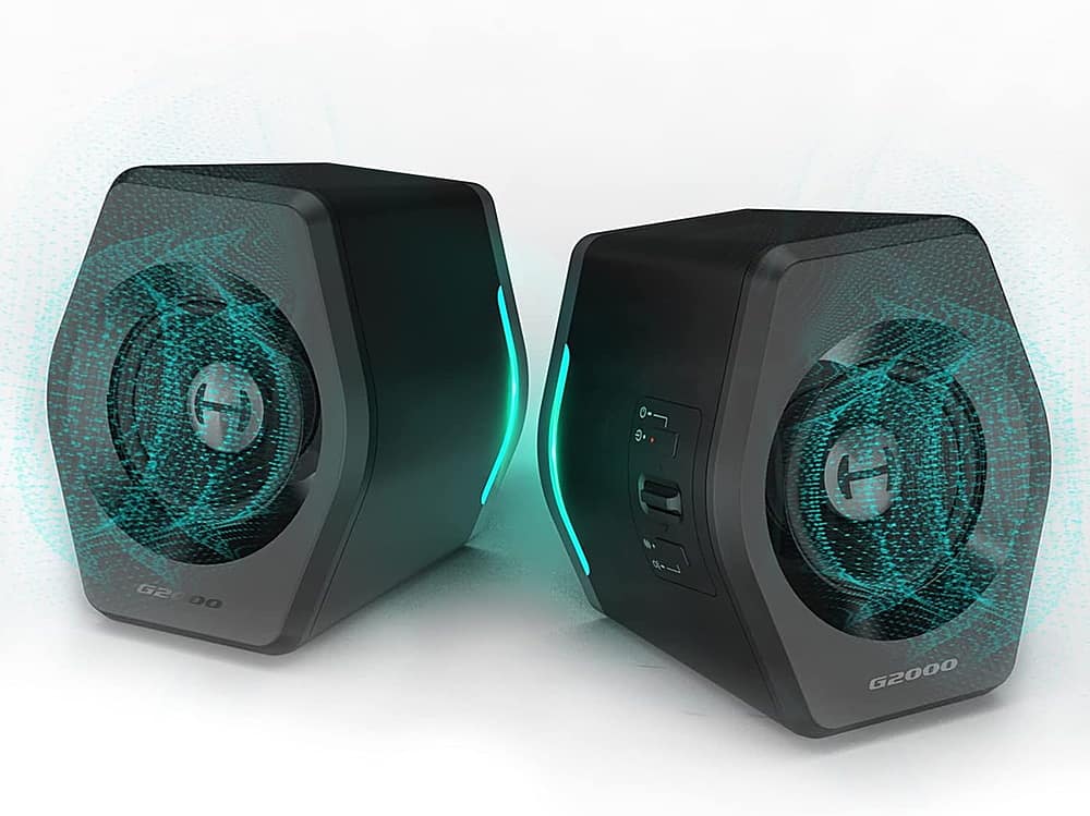 Edifier - G2000 2.0 Bluetooth Gaming Speakers with RGB Lighting (2-Piece) - Black product image