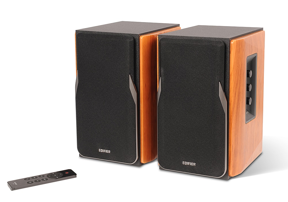 Edifier - R1380DB 4" 42-Watt Powered Bookshelf Speaker (Pair) - Brown product image